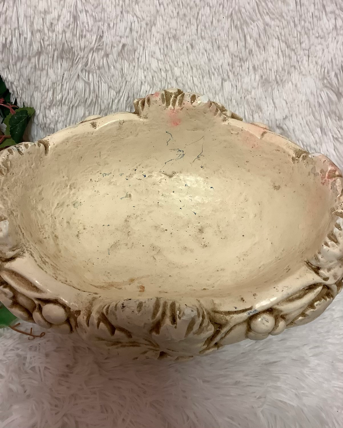 Handmade grape themed basin image 2
