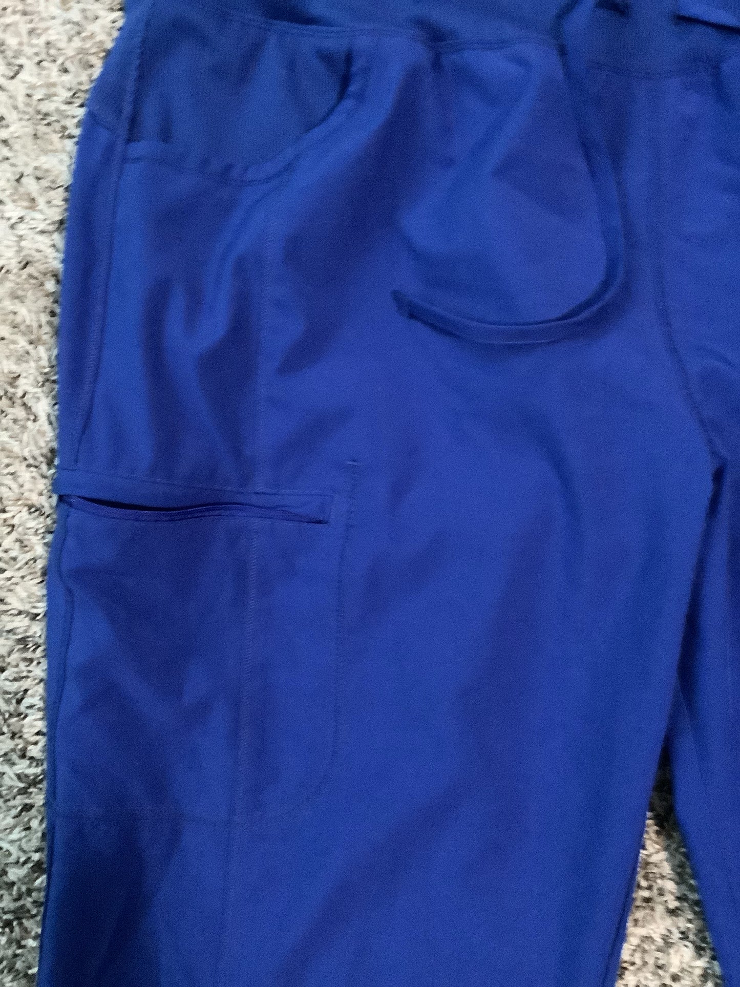 Royal Blue scrub pants size XL image 3