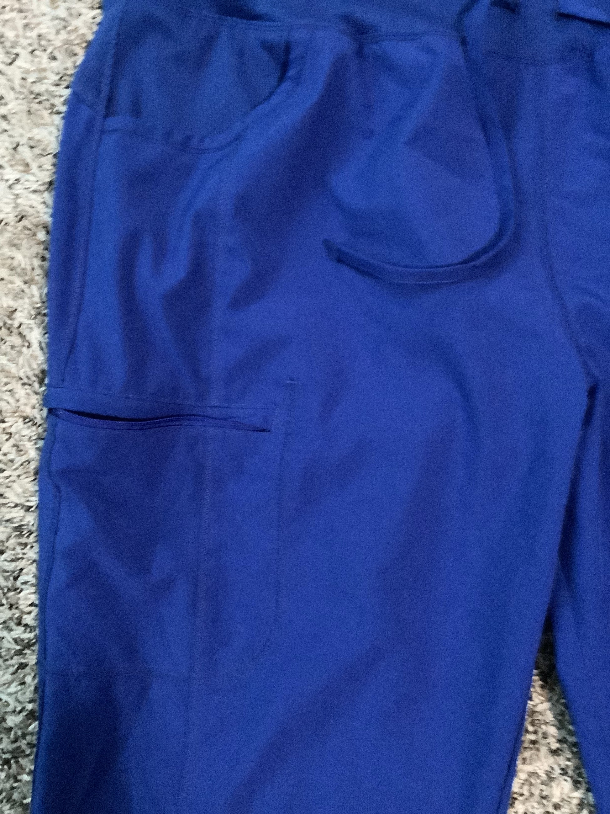 Royal Blue scrub pants size XL image 3