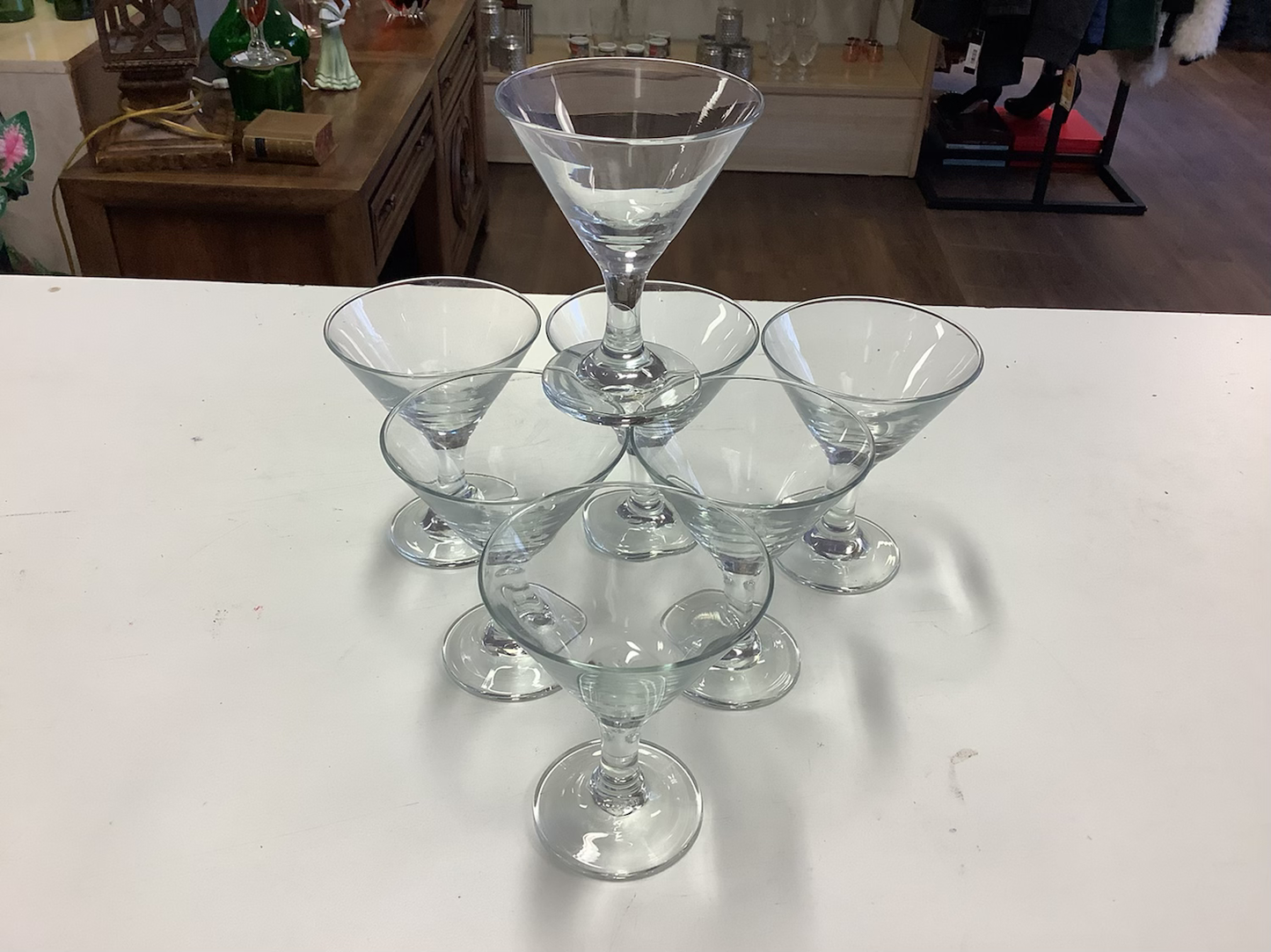 Mini martini glass set of seven PreOwned image 0