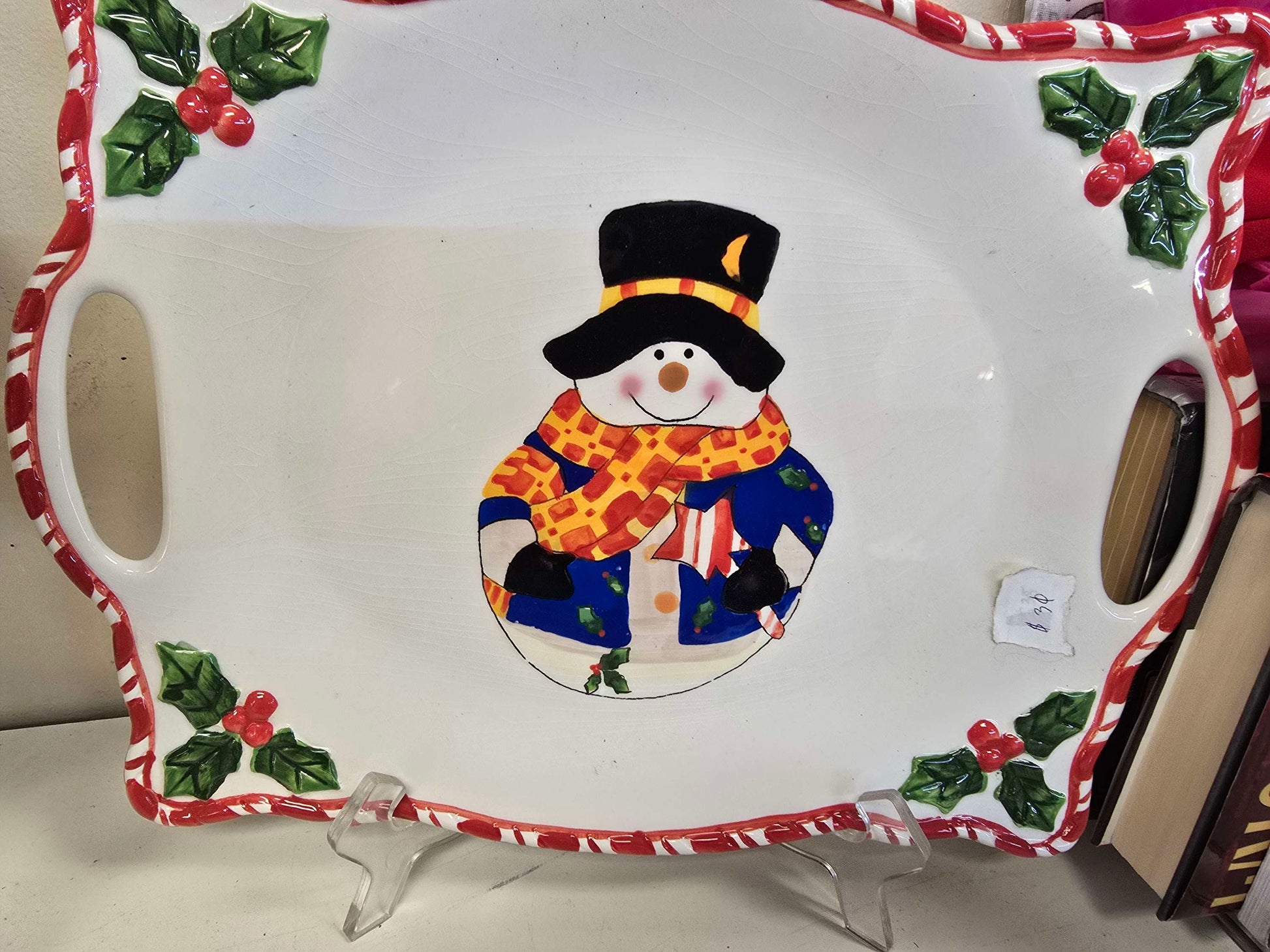 Christmas serving platter home decor image 3