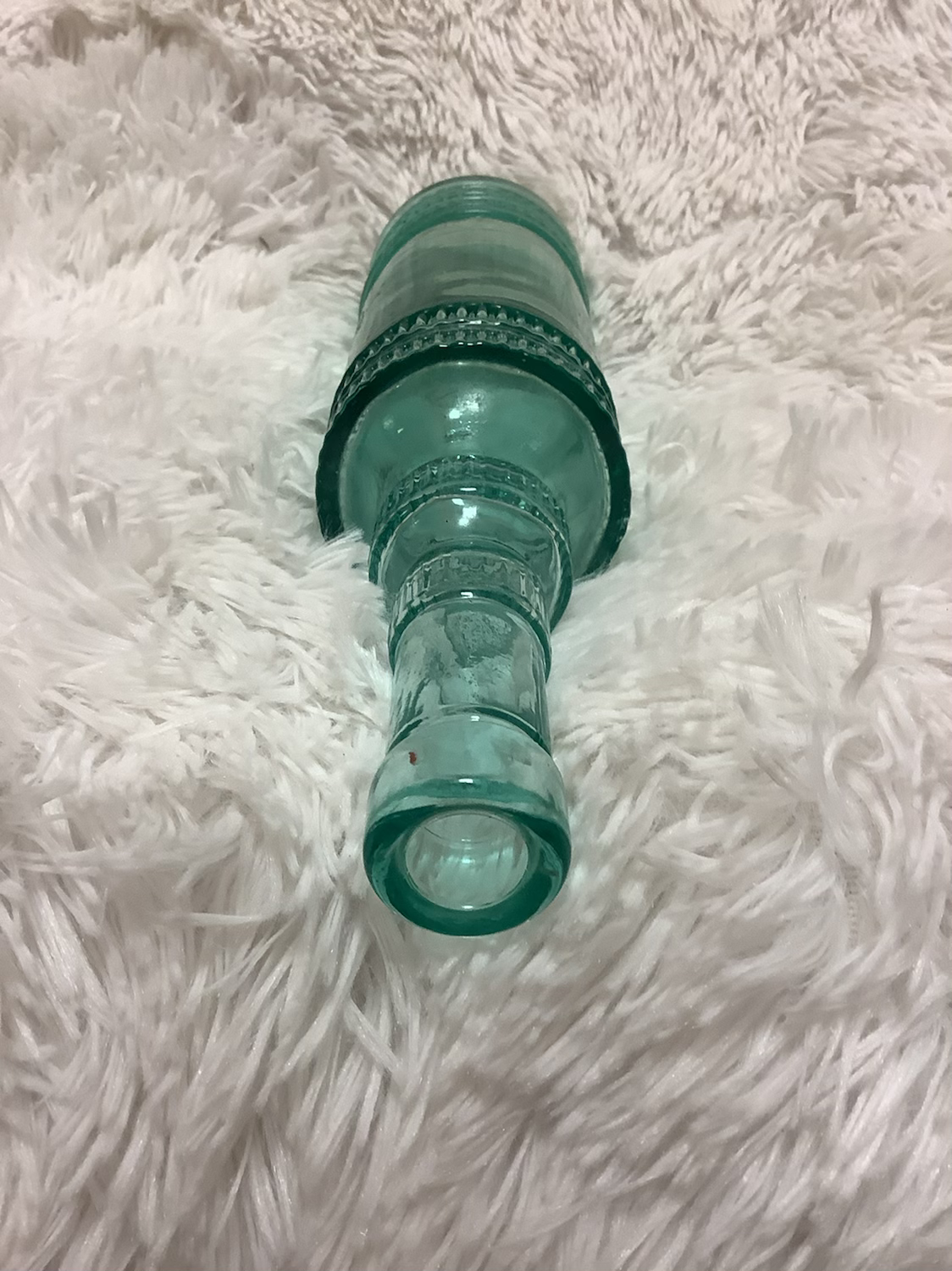 Sea foam green textured bottle image 3