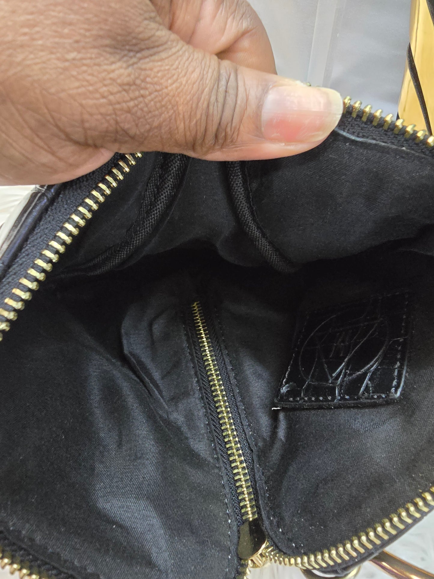 Black and gold purse/bag image 3
