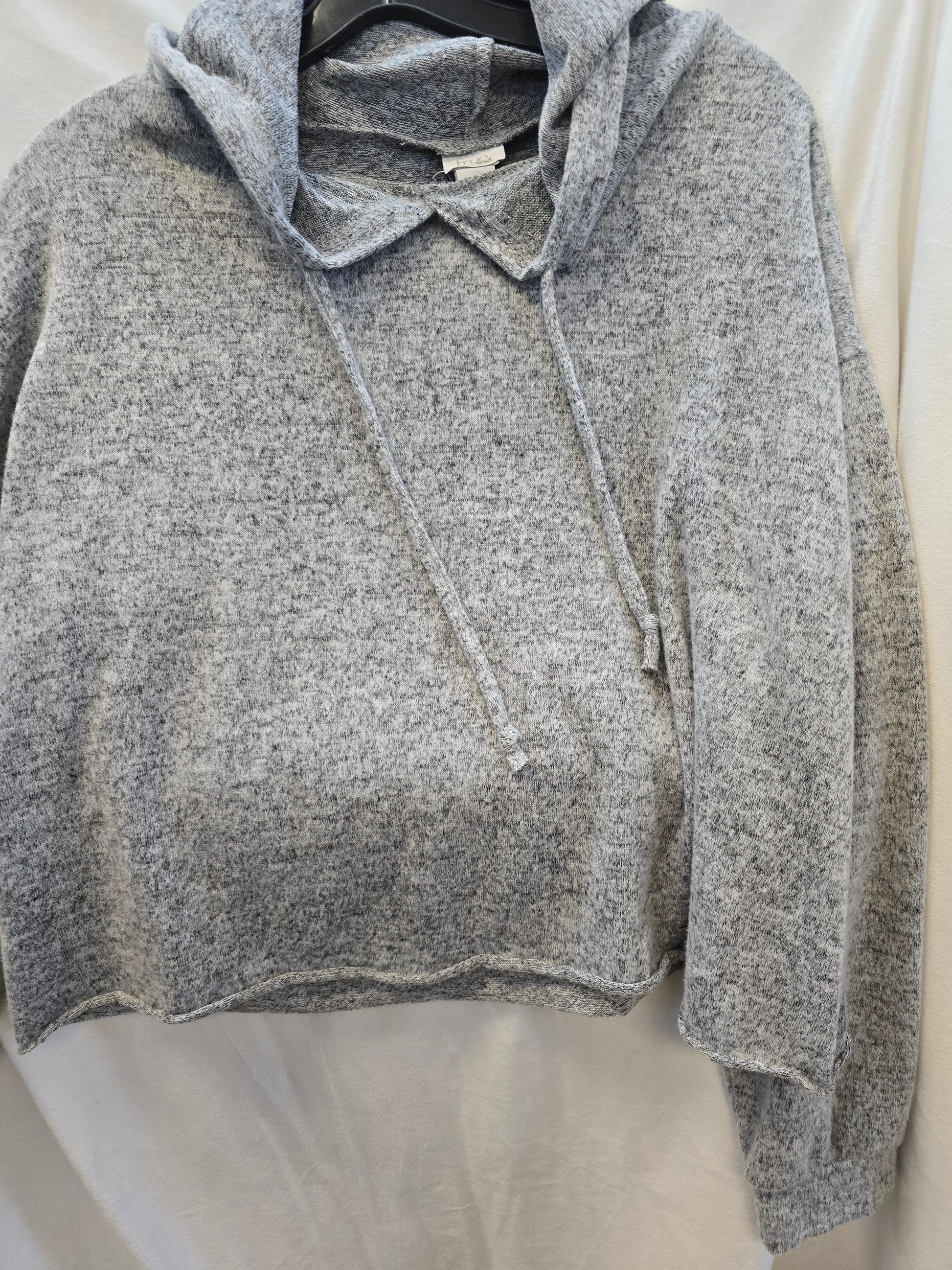 Crop top hoodie sweater 1X image 3
