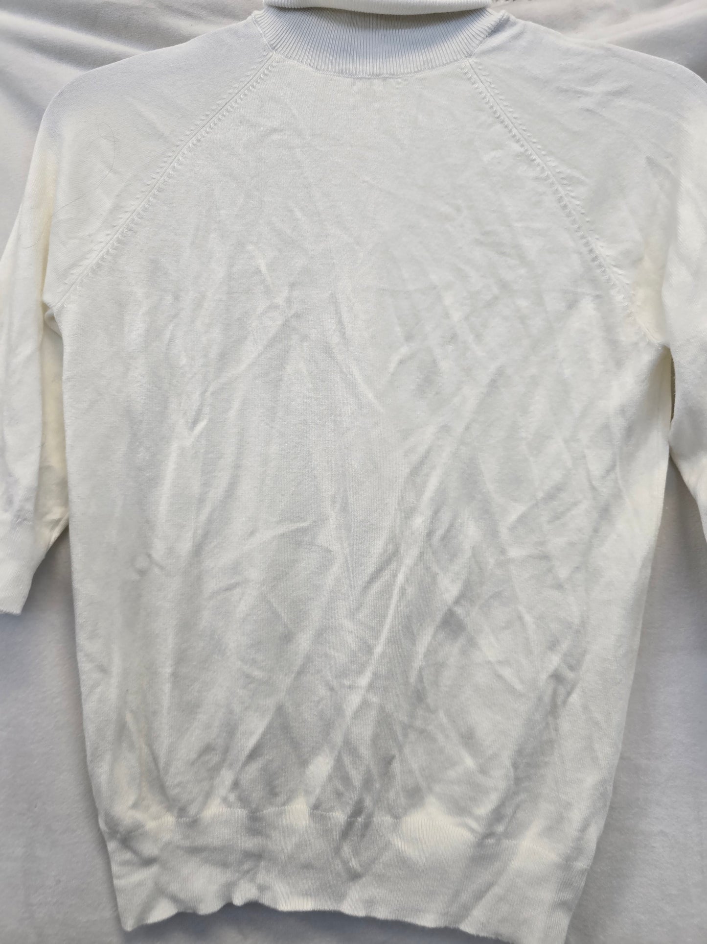Zara white turtleneck sweater size small image 0