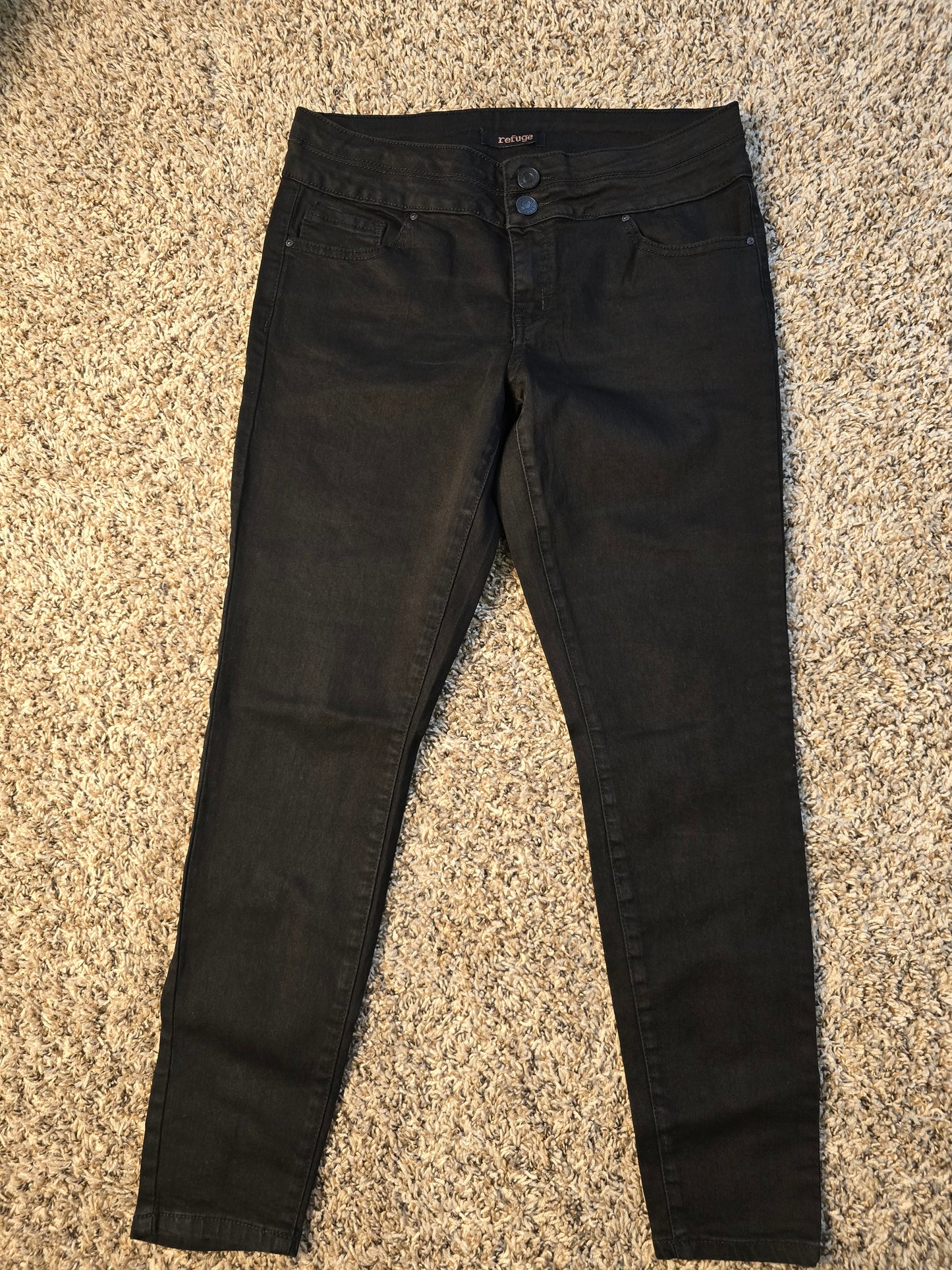 Refuge Black High-Waist Skinny Jeans – Sleek & Flattering Fit image 1