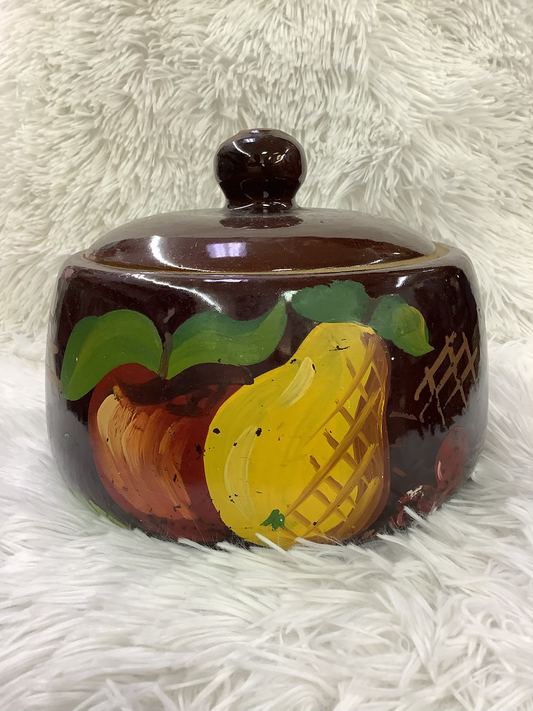 Brown fruit jar image 0