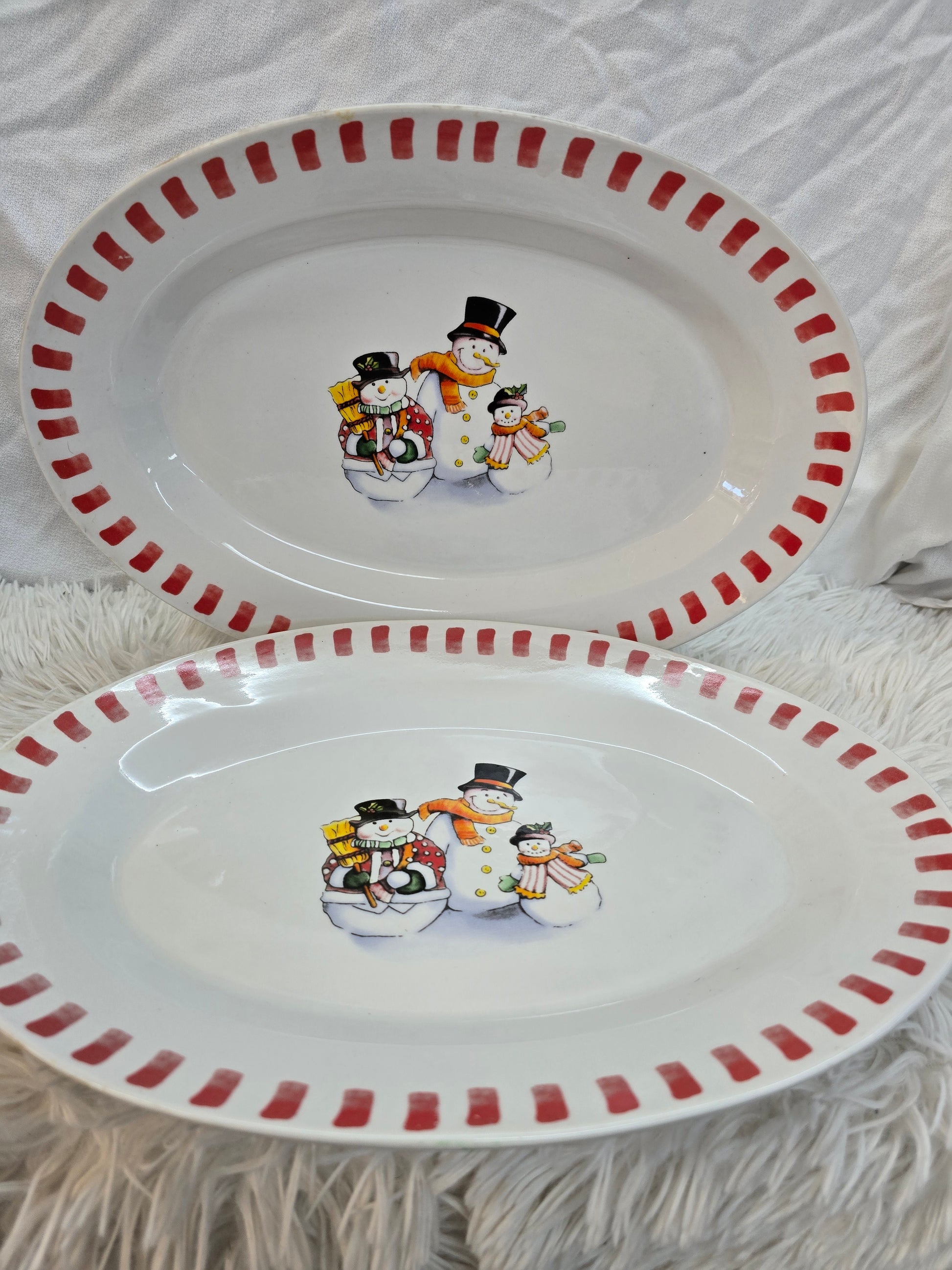 2 Christmas serving platter image 1