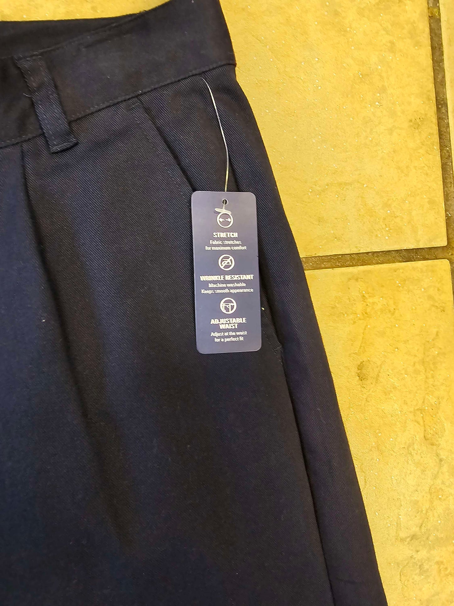 Izod pleated blue stretch pant Size 18 NEW WITH TAG image 4