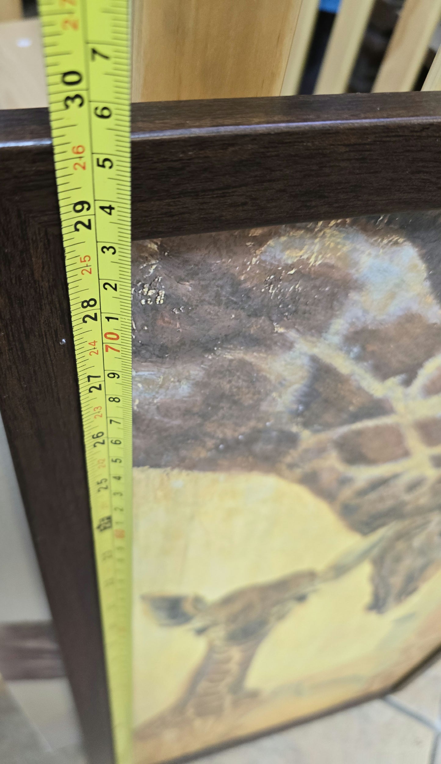 Giraffe necking wall art 5x16.5 image 4