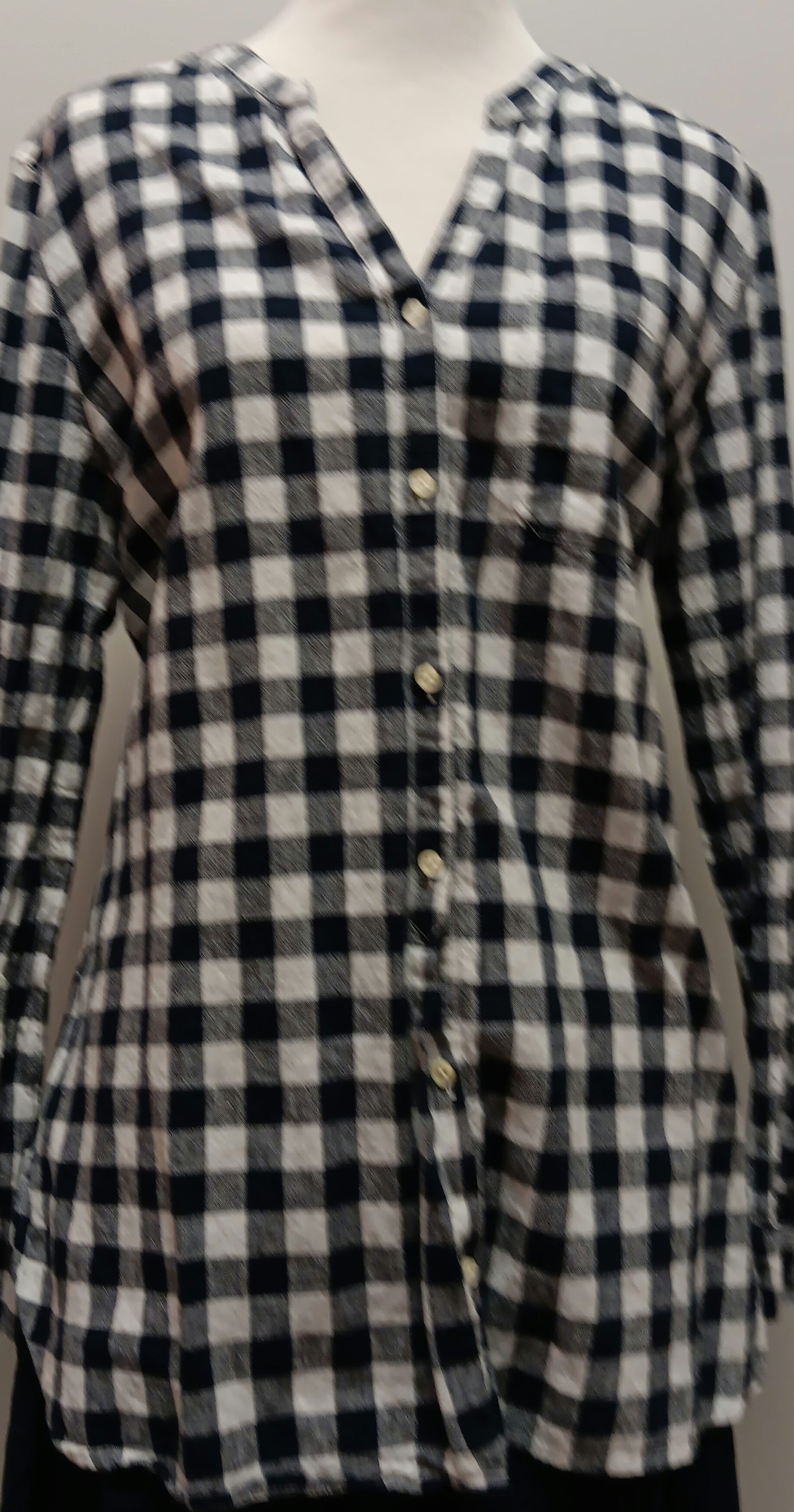 Old navy blue stripe tunic blouse size 1X image 1