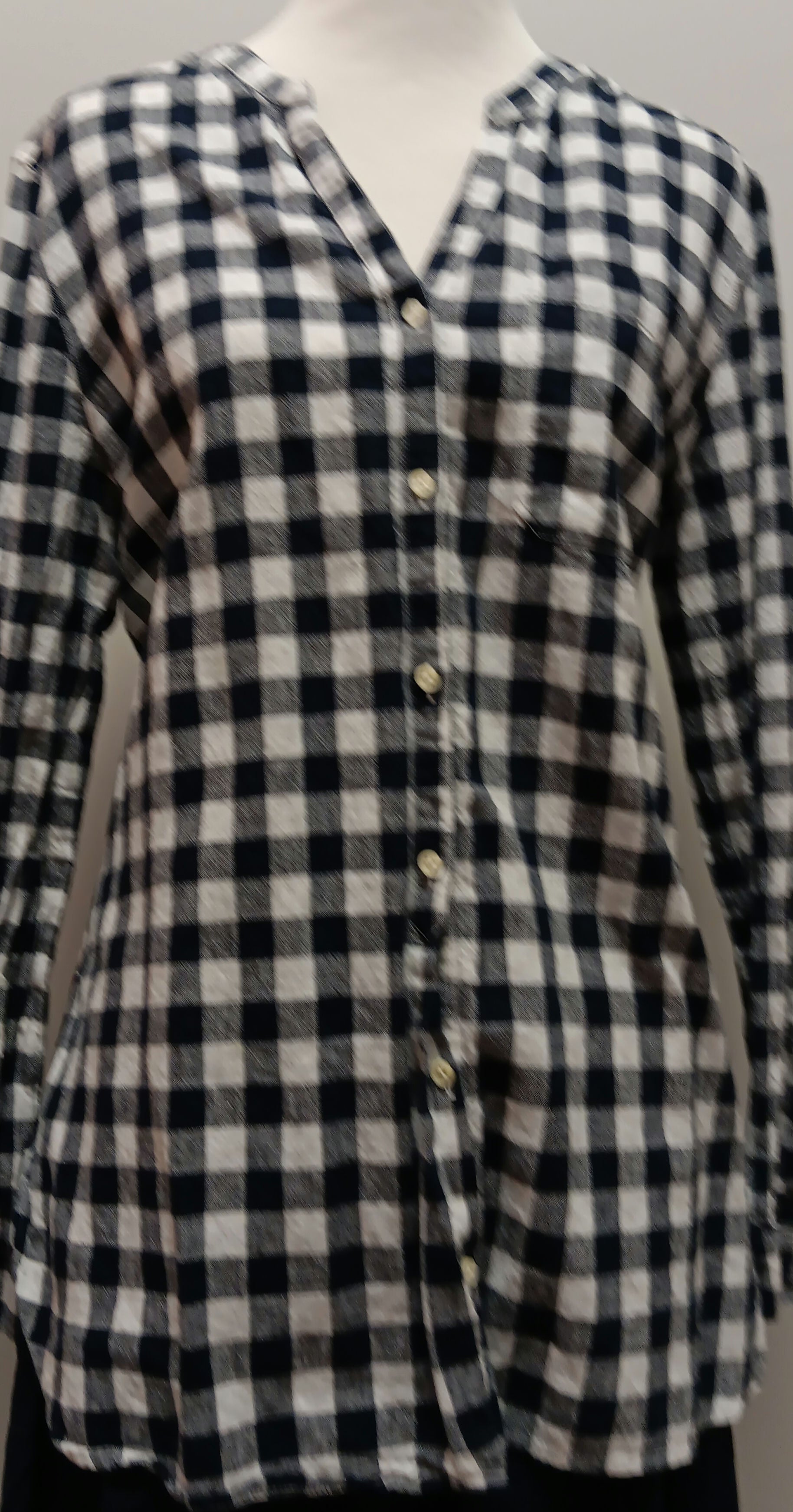 Old navy blue stripe tunic blouse size 1X image 1
