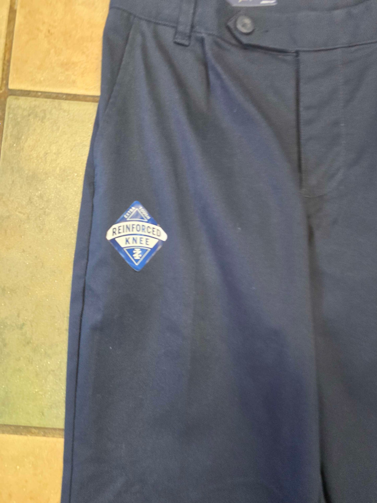 Izod pleated blue stretch pant Size 18 NEW WITH TAG image 3