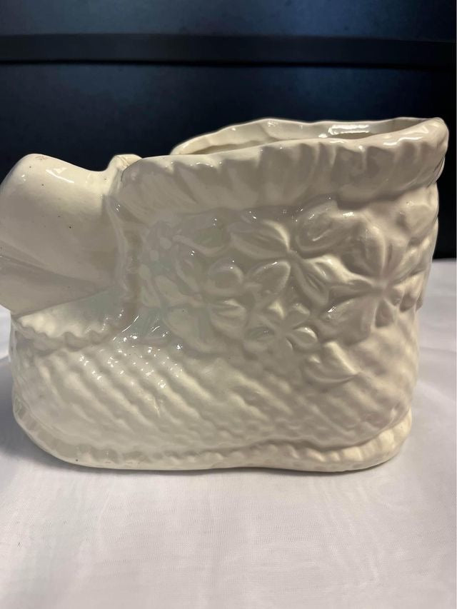 Porcelain Baby shoe Planter image 3