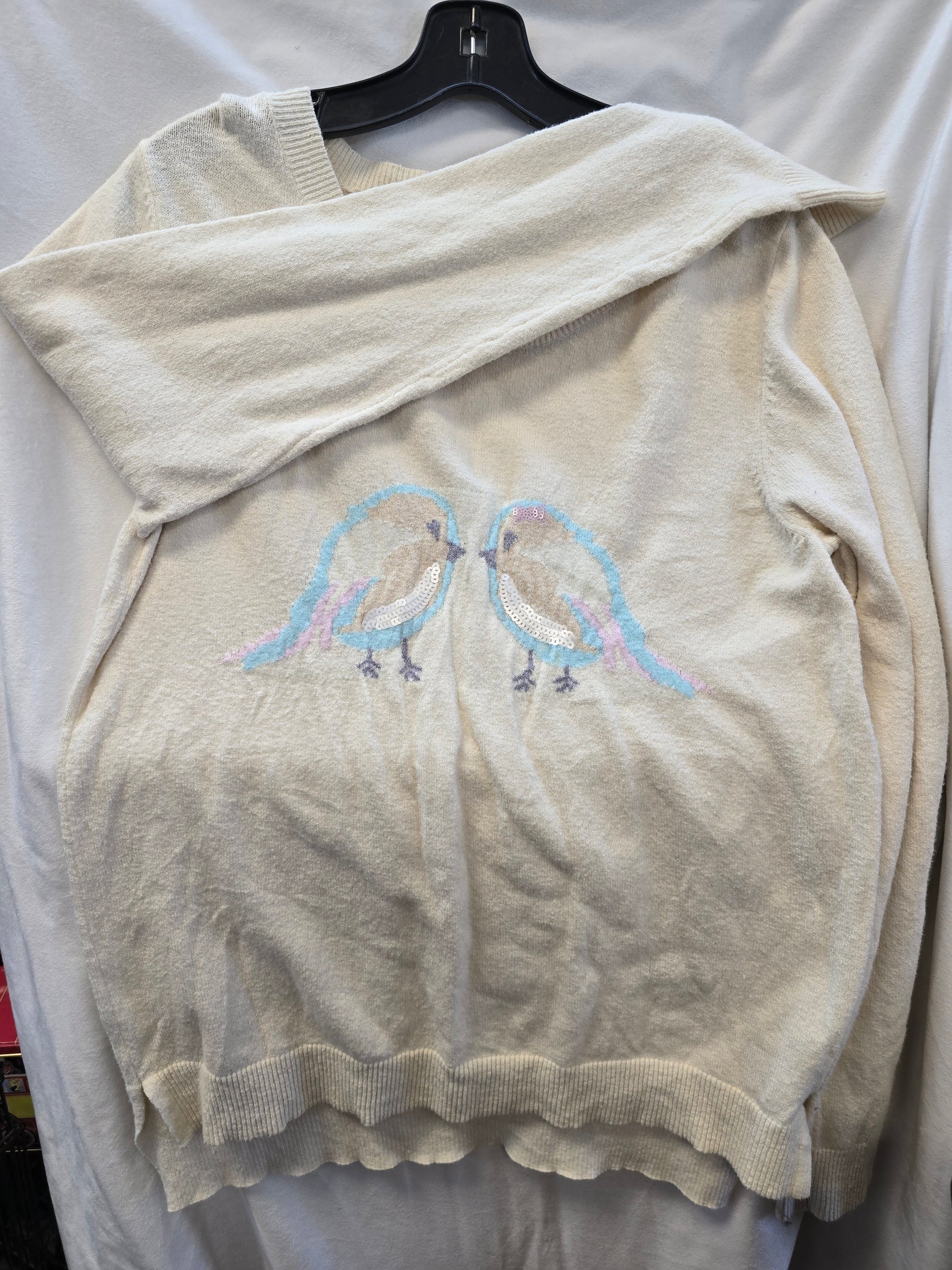 LC white sweater L image 0