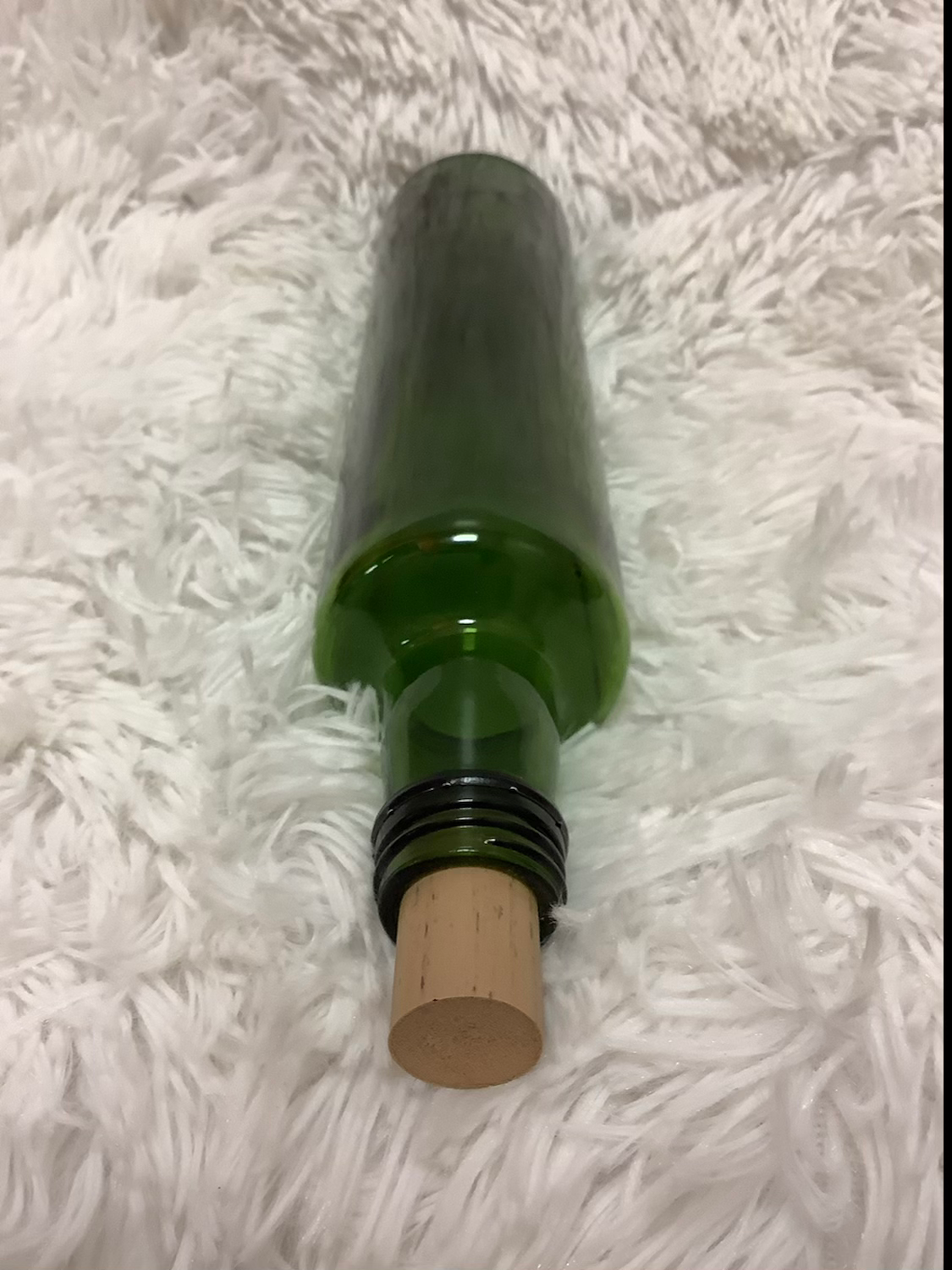 Straight side dark green bottle image 4