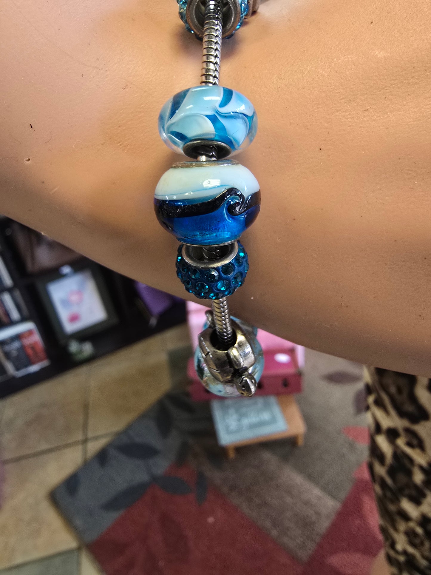 Blue charm bracelet  image 4