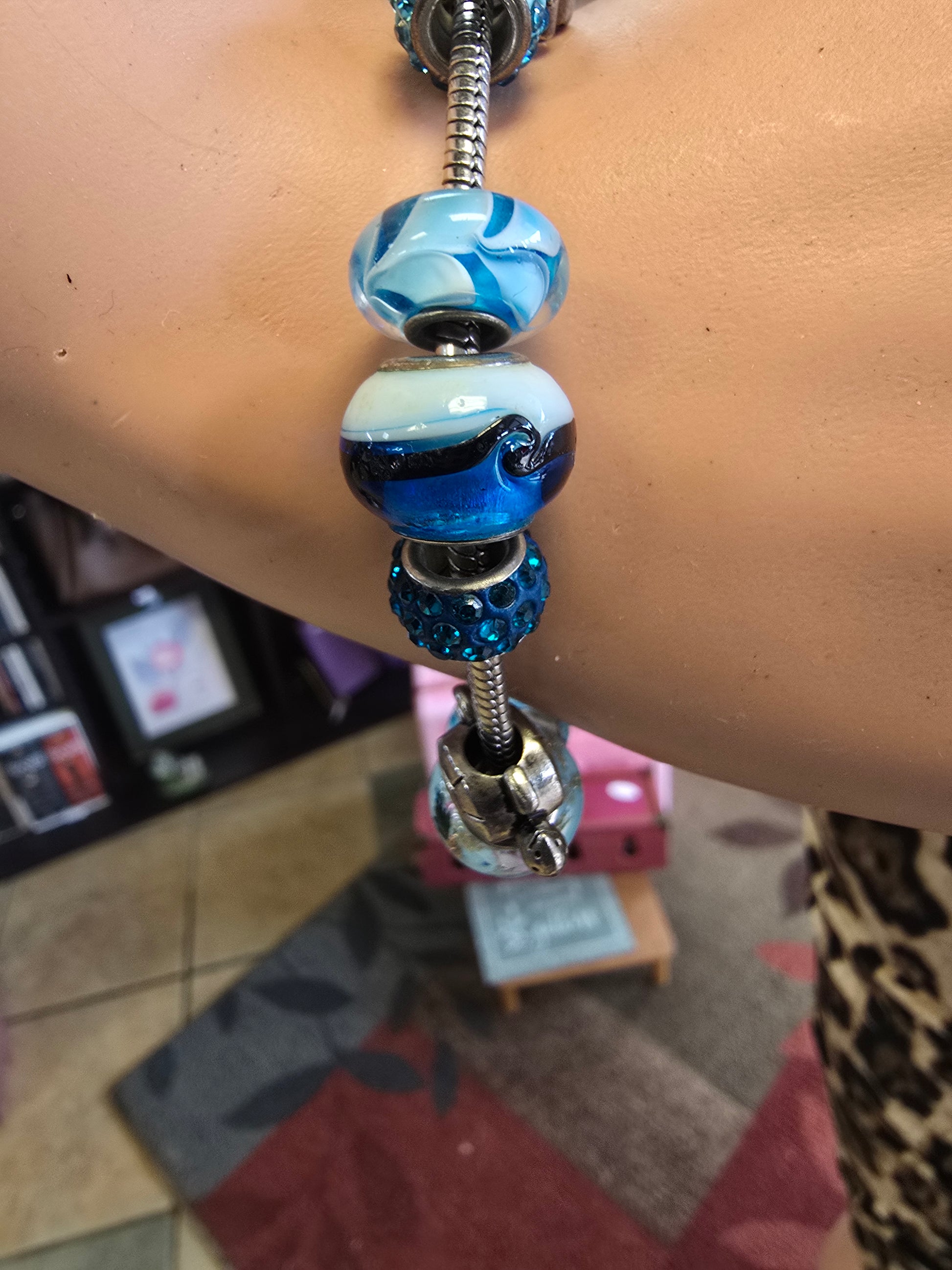Blue charm bracelet  image 4