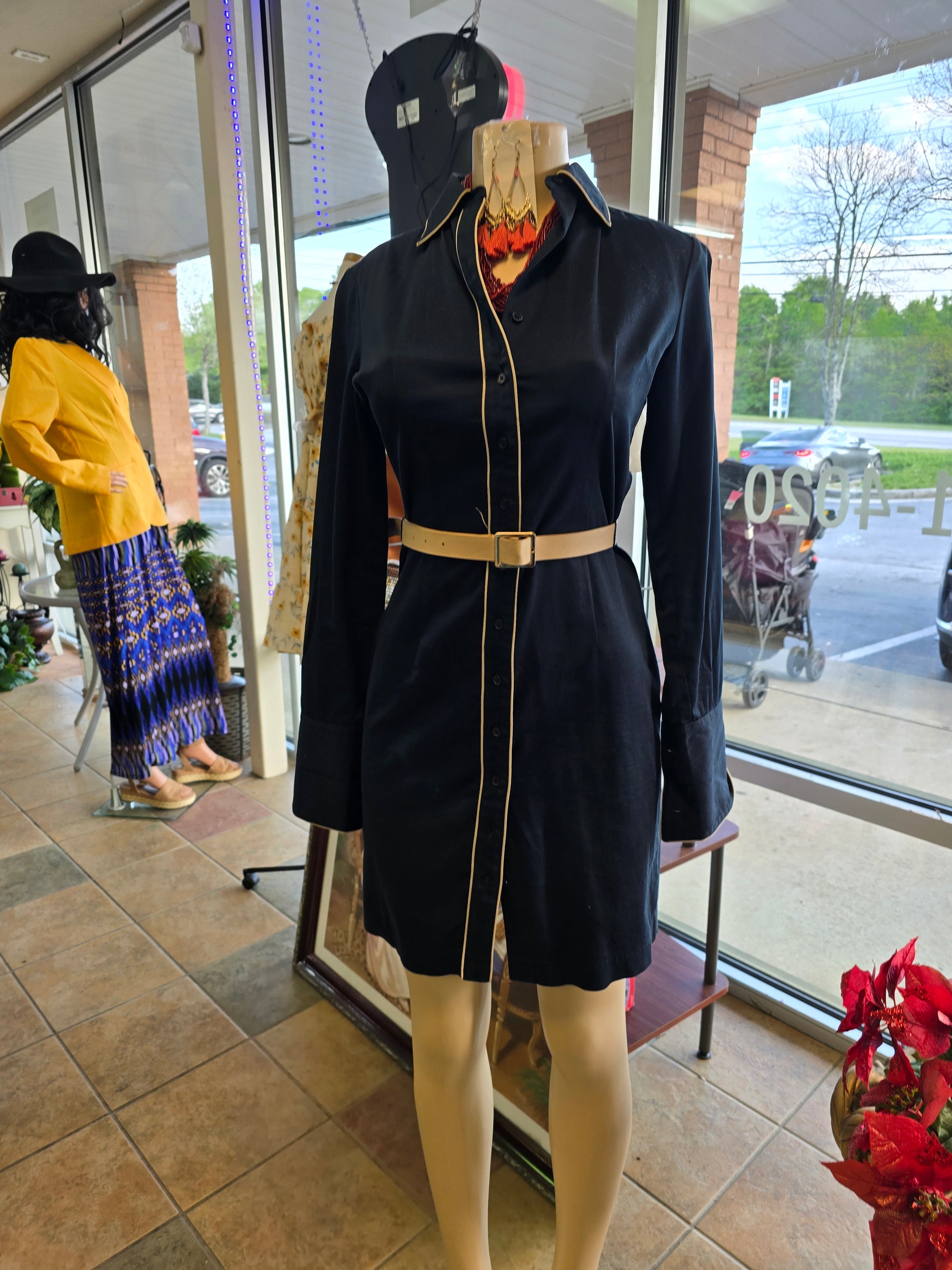Express stretch shirt dress size 3/4 image 0