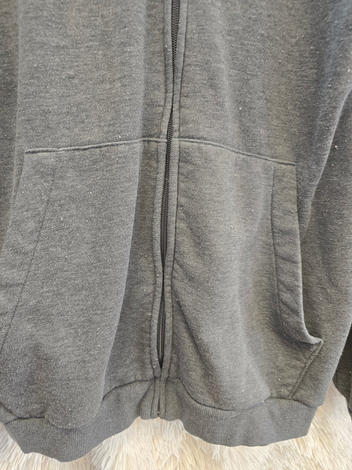 Adidas gray sweater hoodie size L image 2