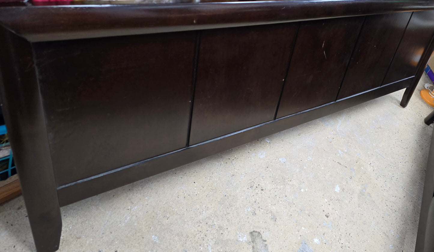 King bed frame headboard footboard side rails image 6