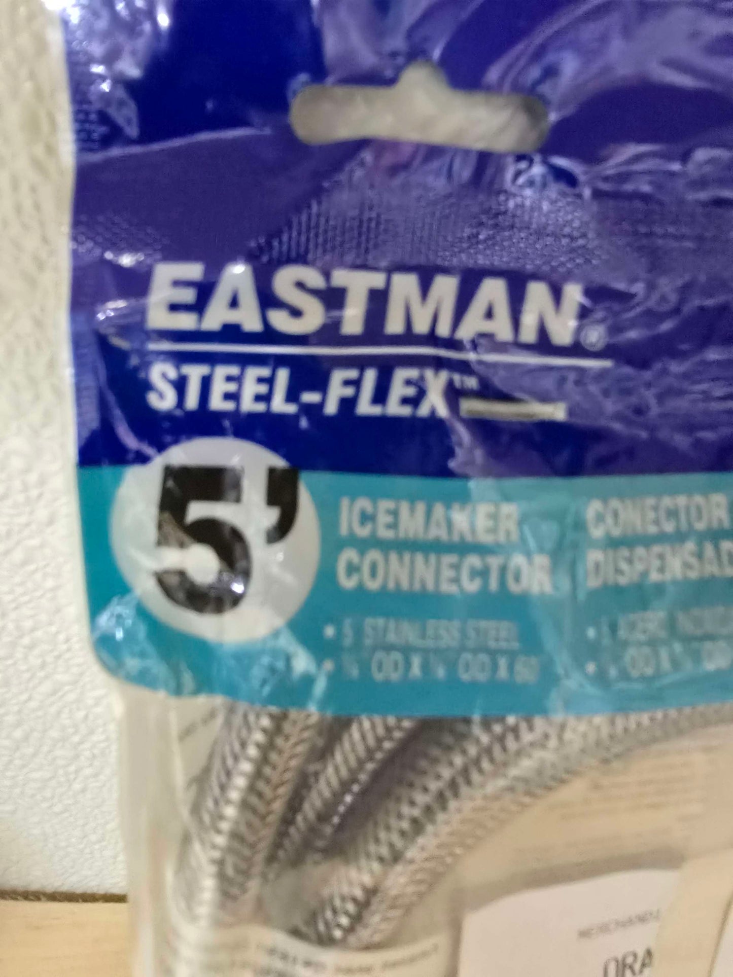 Eastman steel flex 5ft ice maker hose image 1