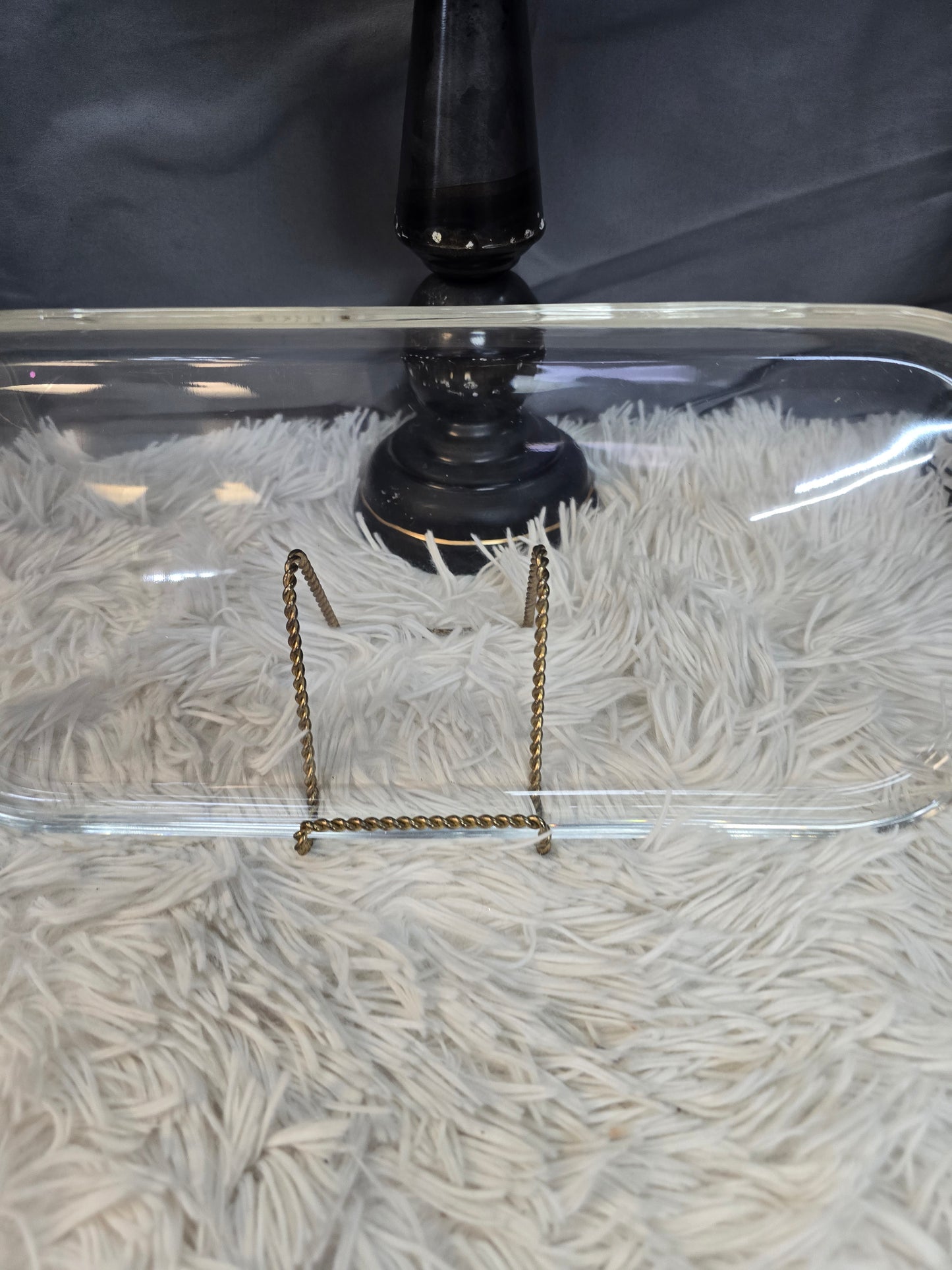 Rectangular clear platter  image 1