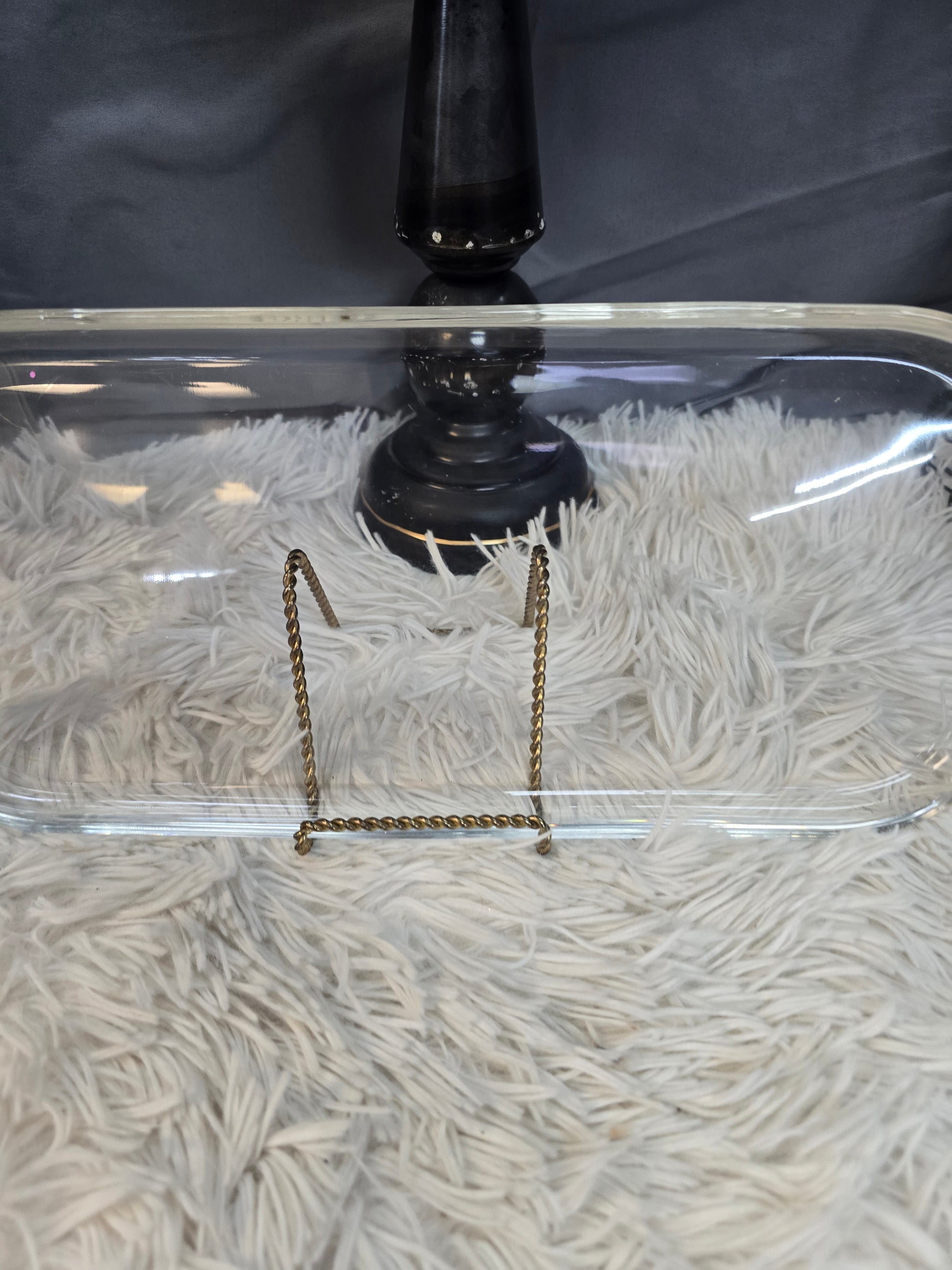 Rectangular clear platter  image 1