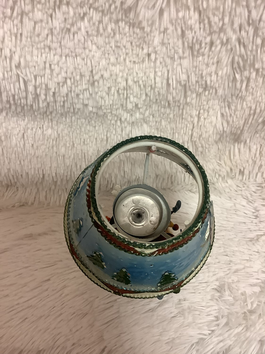 Christmas snowman candle holder image 1