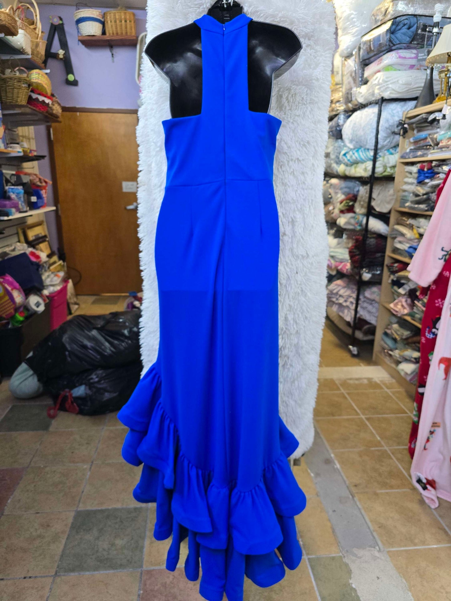 Cobalt blue long formal dress size 4 image 2