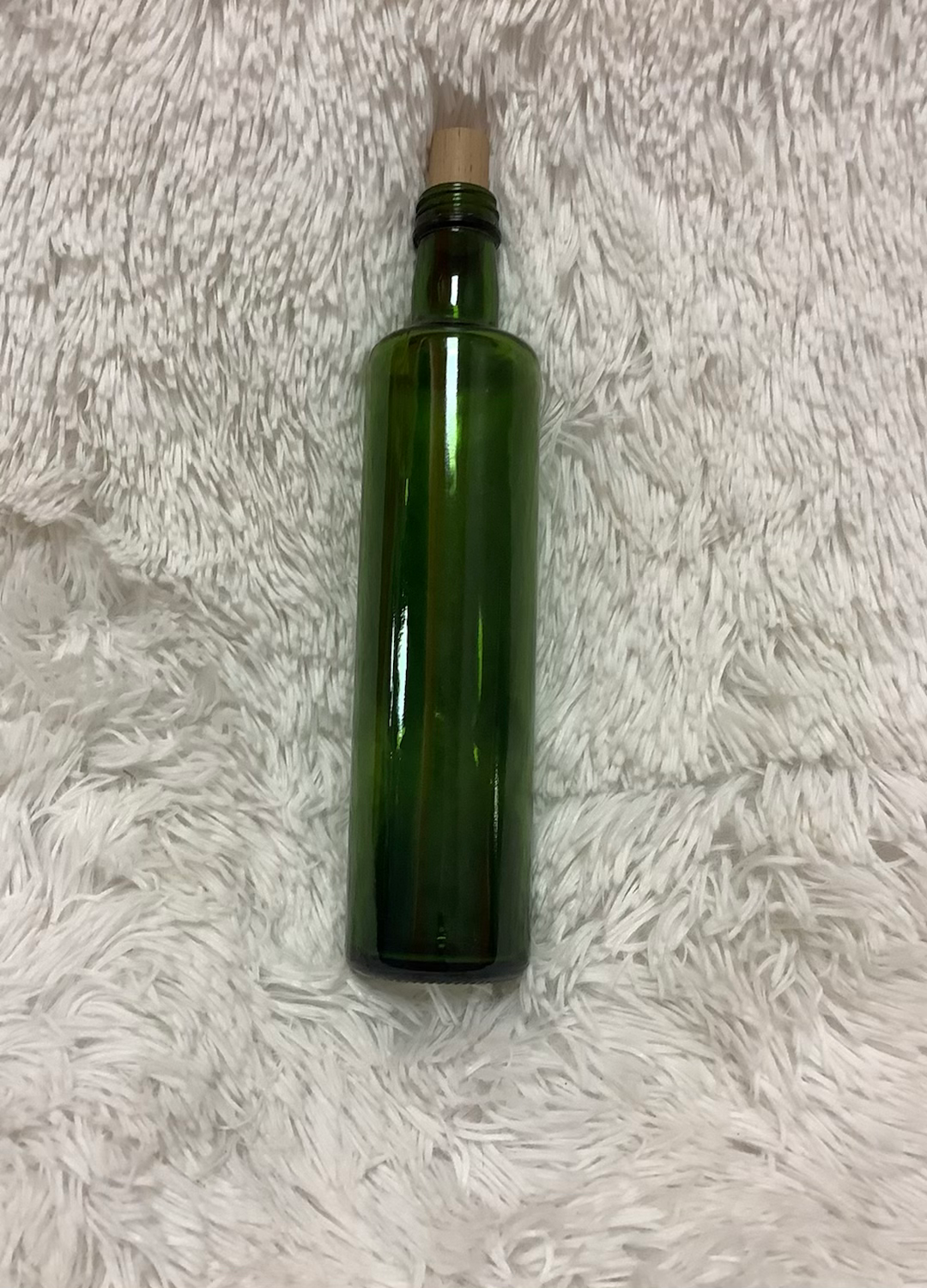 Straight side dark green bottle image 0