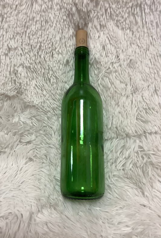 Dark green wine bottle decor image 0