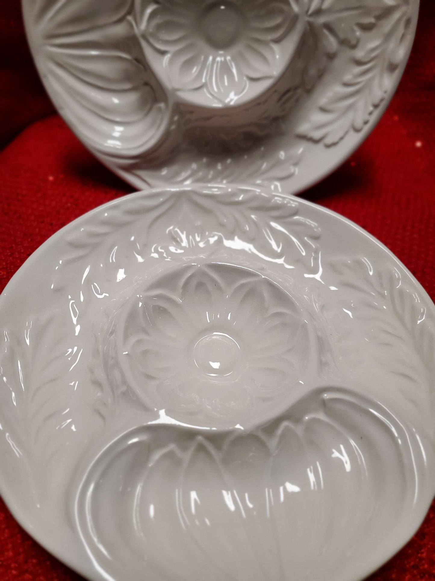Vintage Whittier California Pottery Divided Artichoke Appetizer 1975 Plate. image 4