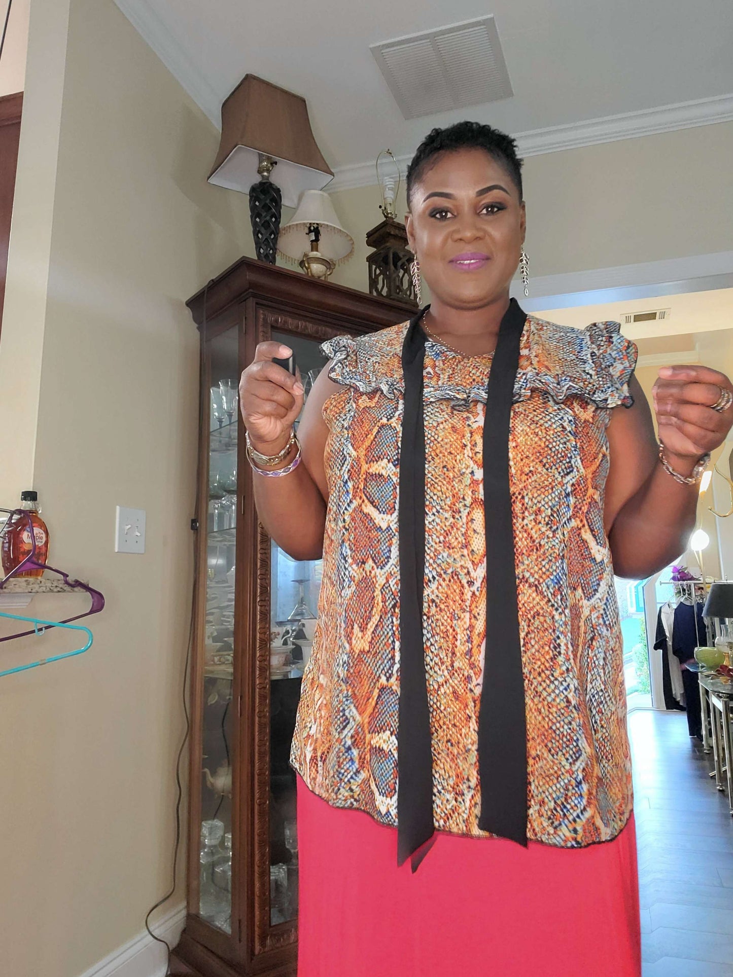 Beautiful multicolor blouse size XL image 1