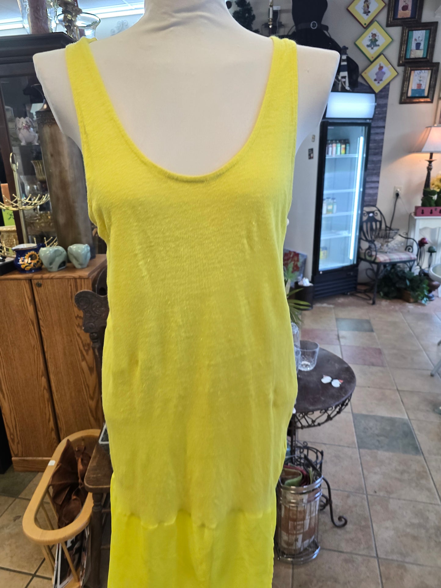 Yellow sun dress size Medium image 0
