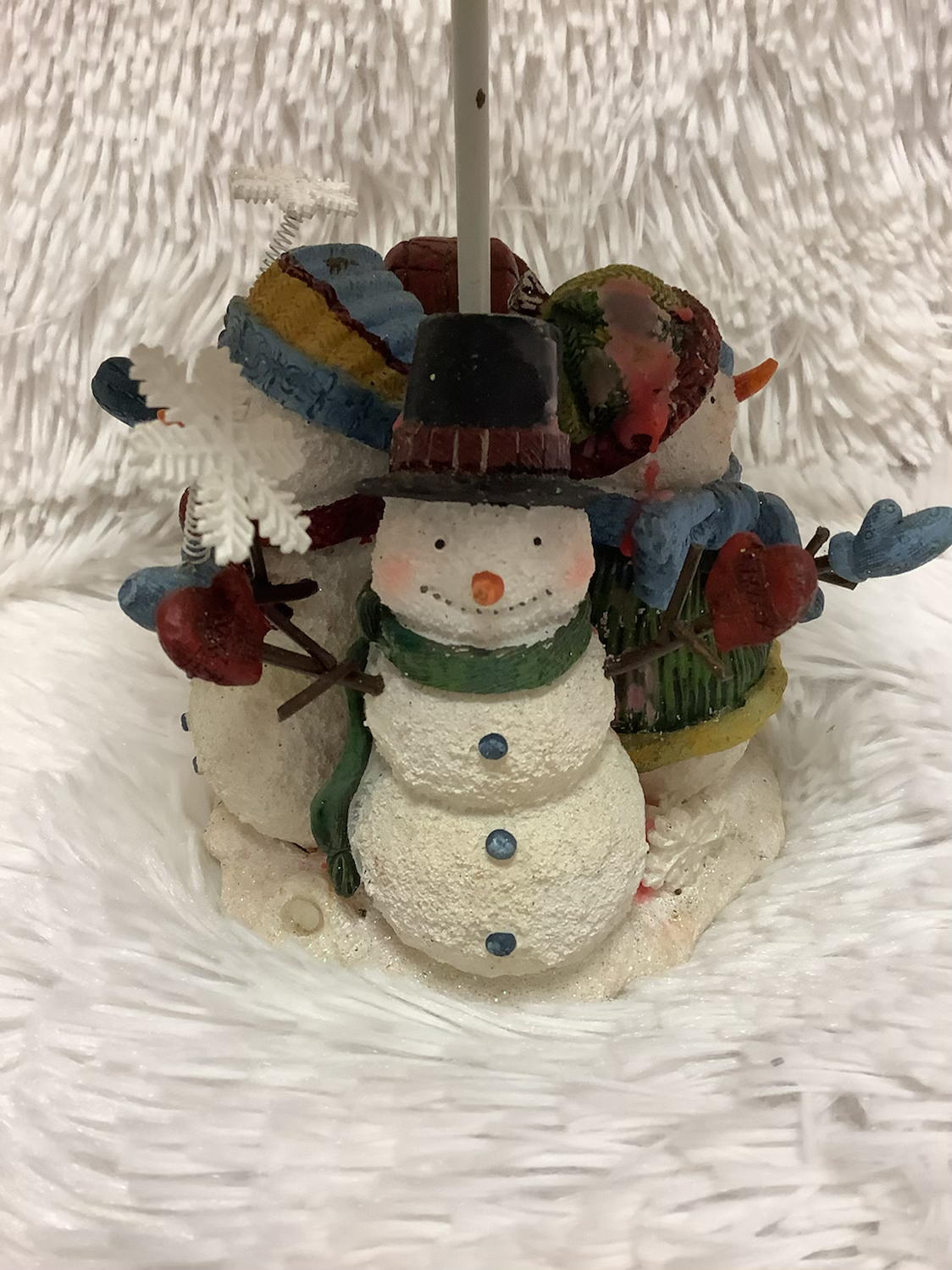 Christmas snowman candle holder image 4