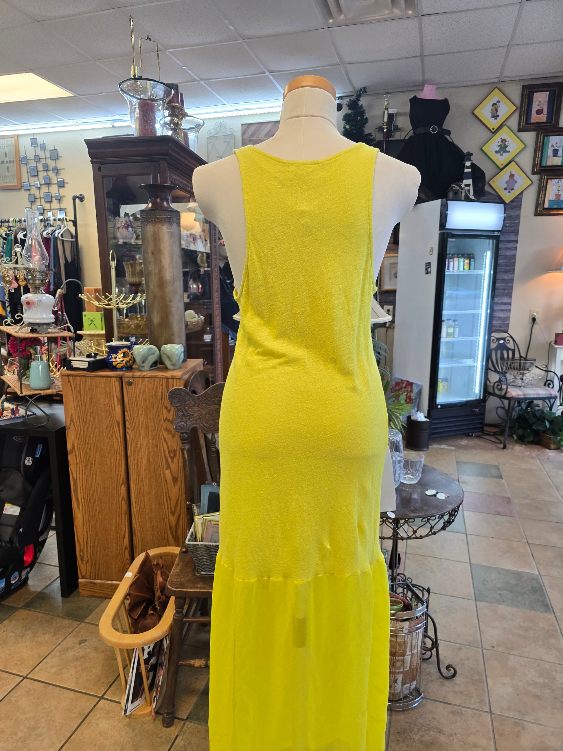 Yellow sun dress size Medium image 3