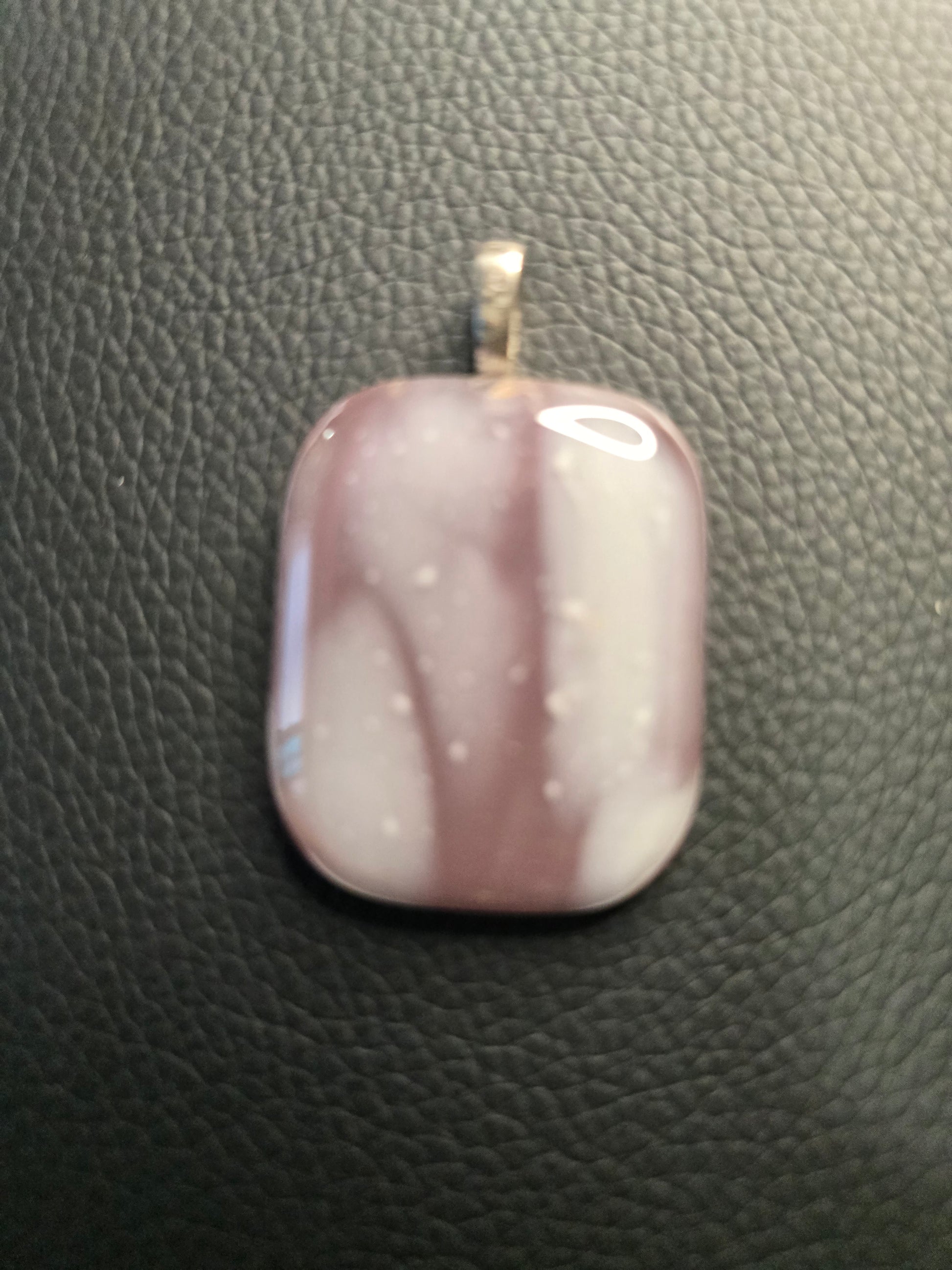 Soft Blush Stone Pendant Necklace image 3
