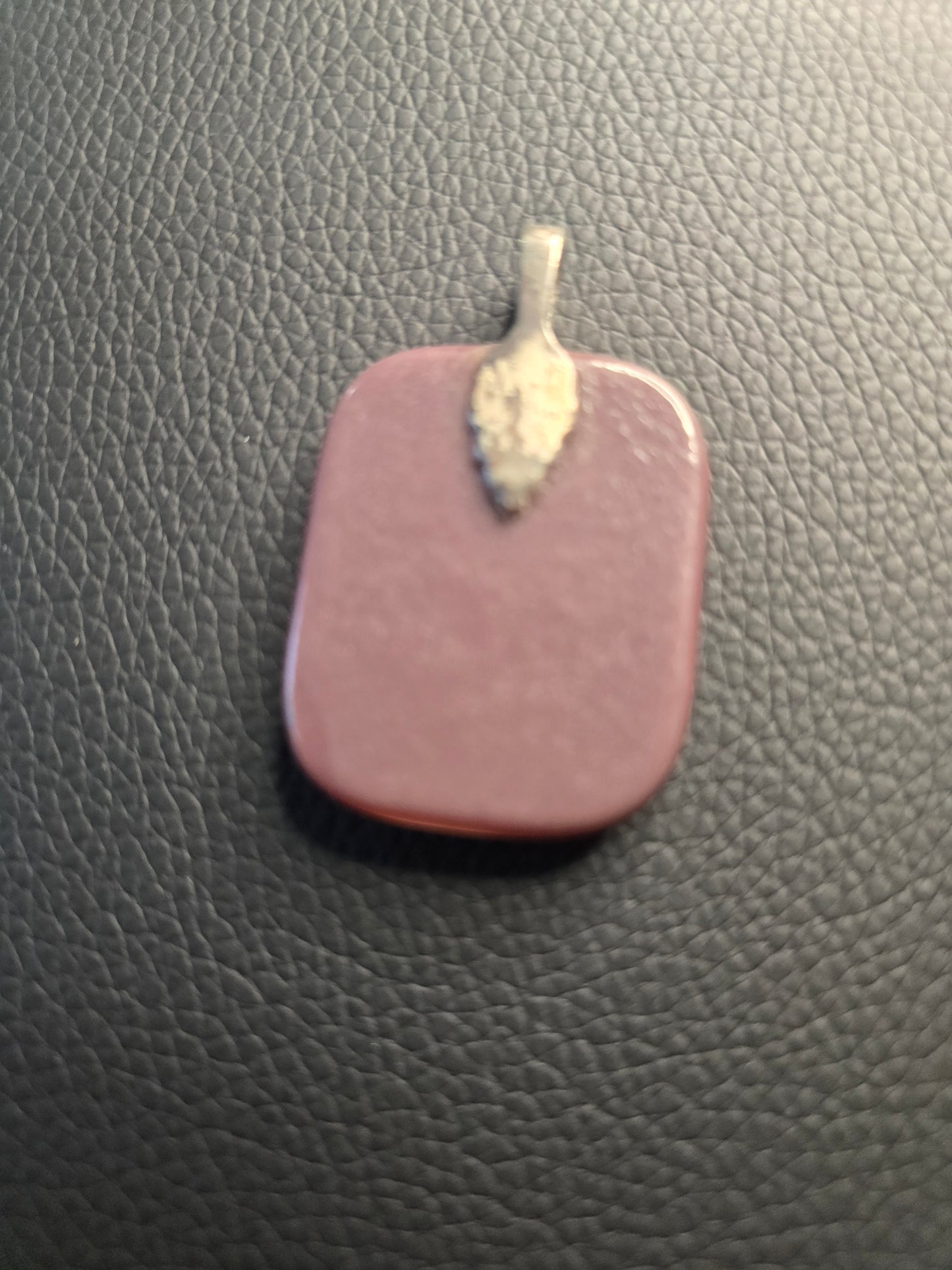 Soft Blush Stone Pendant Necklace image 2
