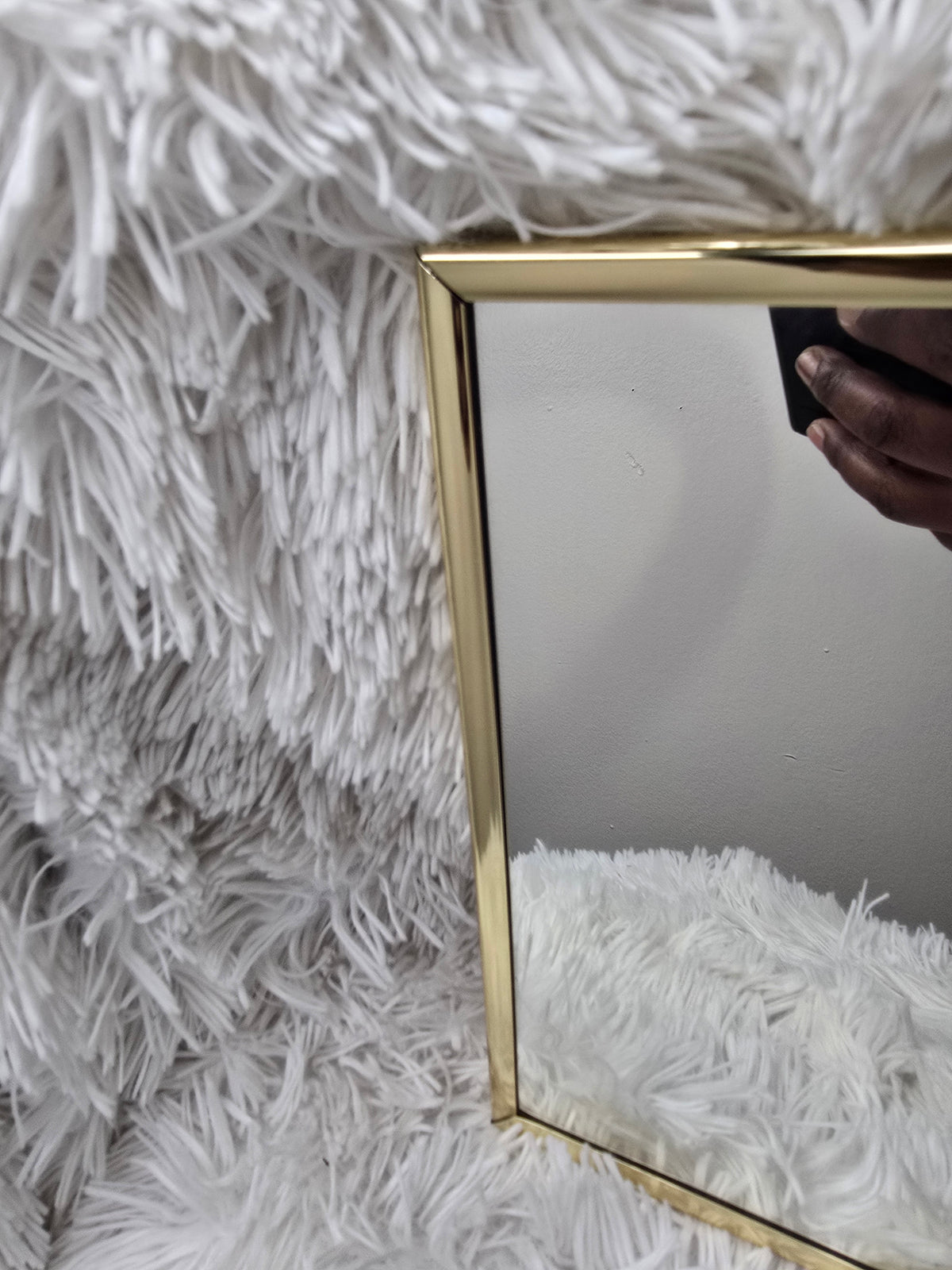 Mirror gold rim