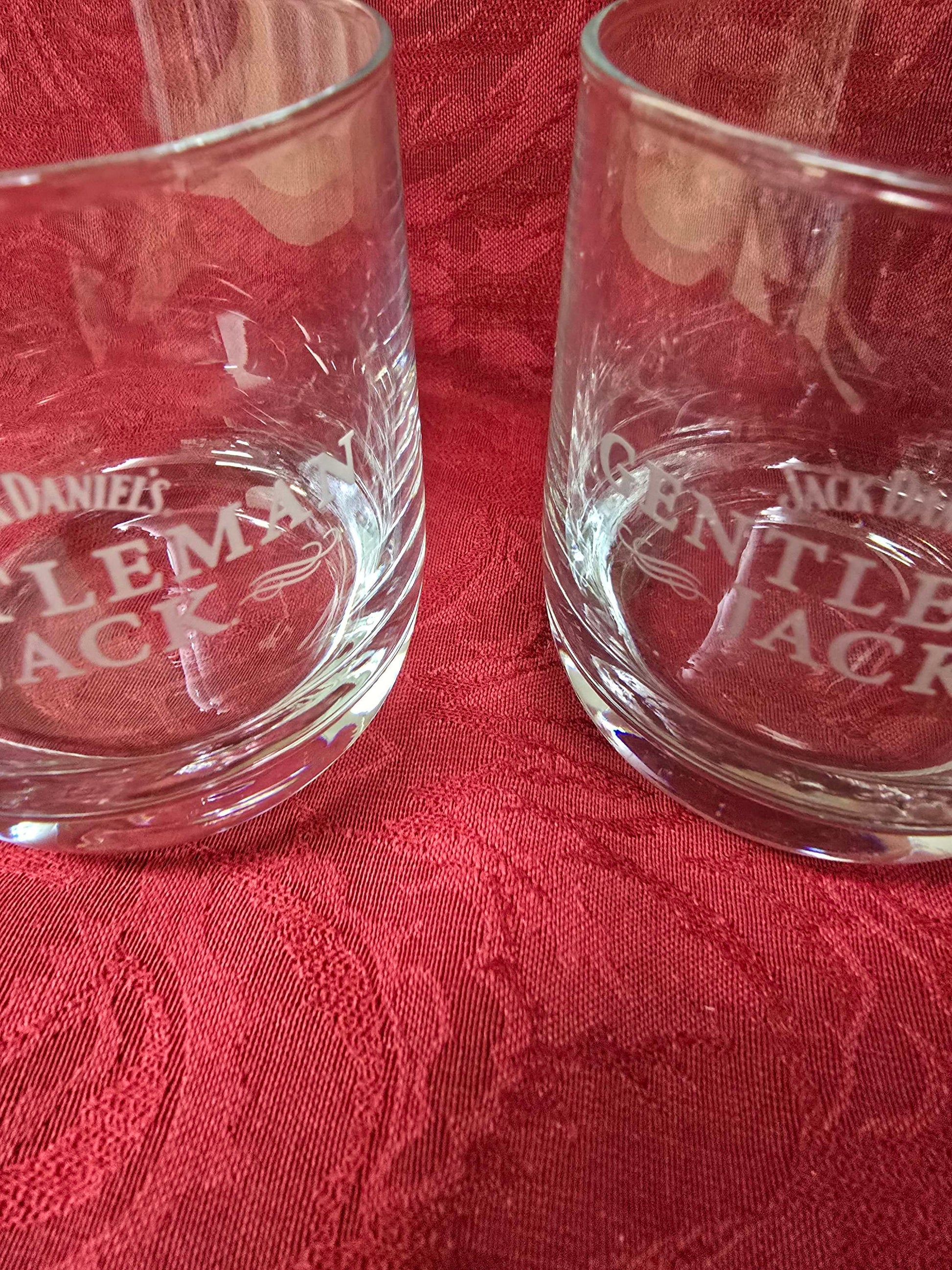 Pair Jack Daniel whiskey glass image 3