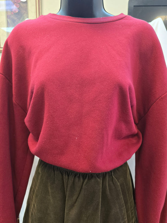 red crop top sweater XL image 1