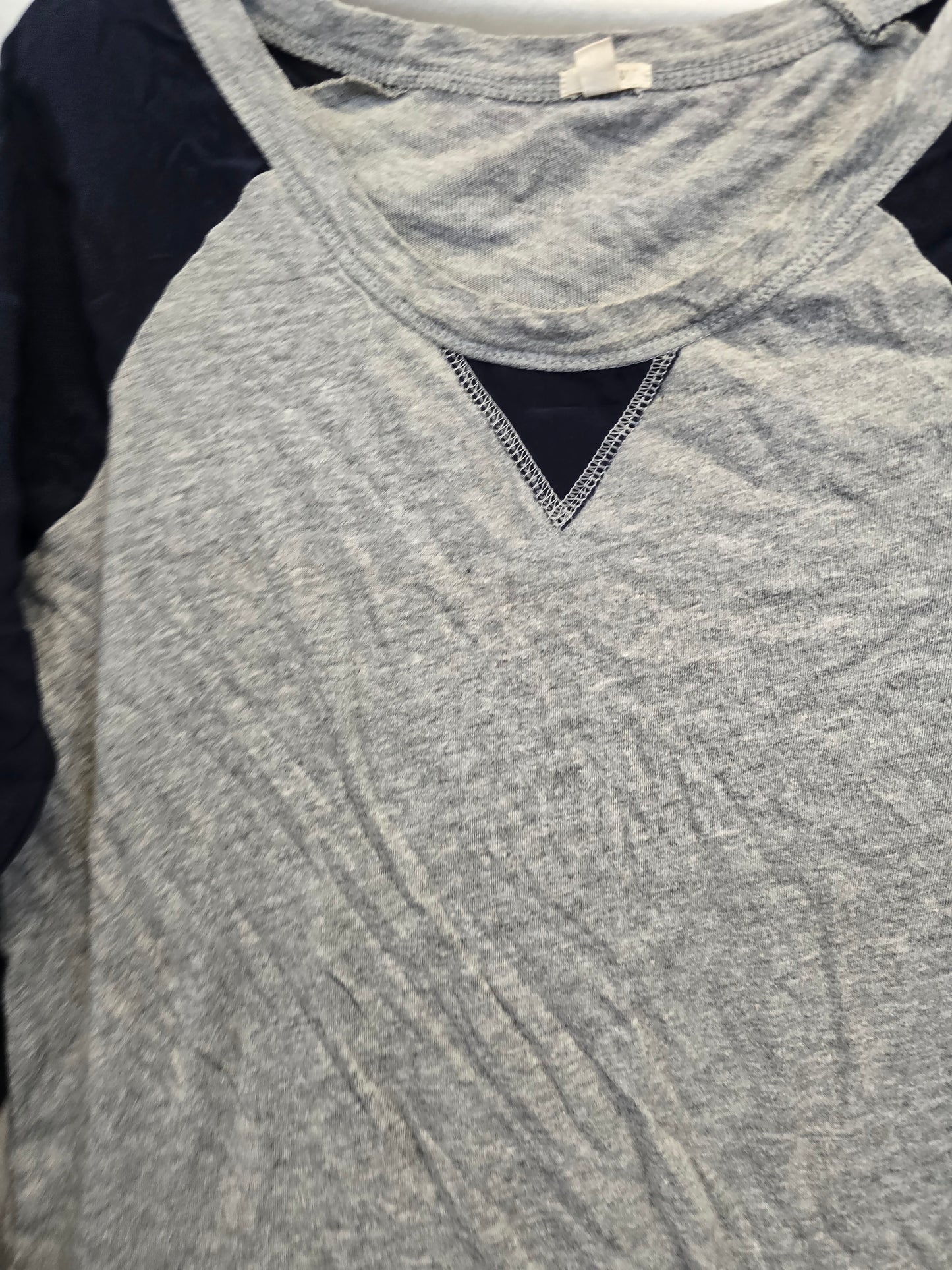 Jcrew blouse black and gray xs image 2