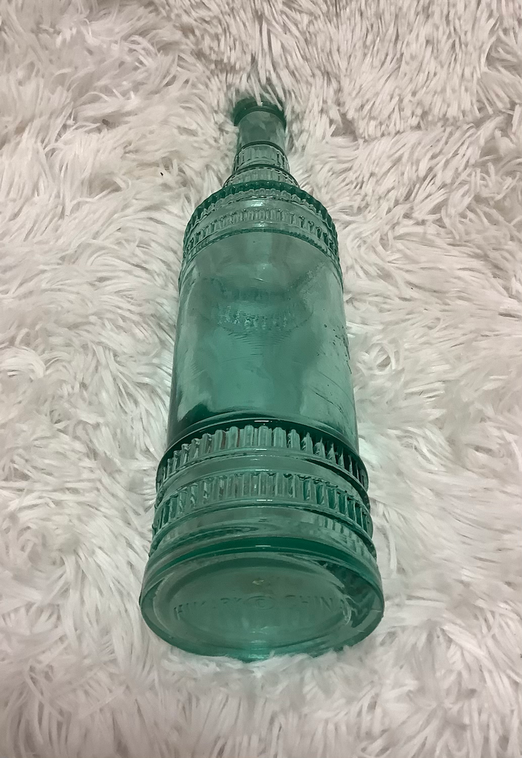 Sea foam green textured bottle image 1
