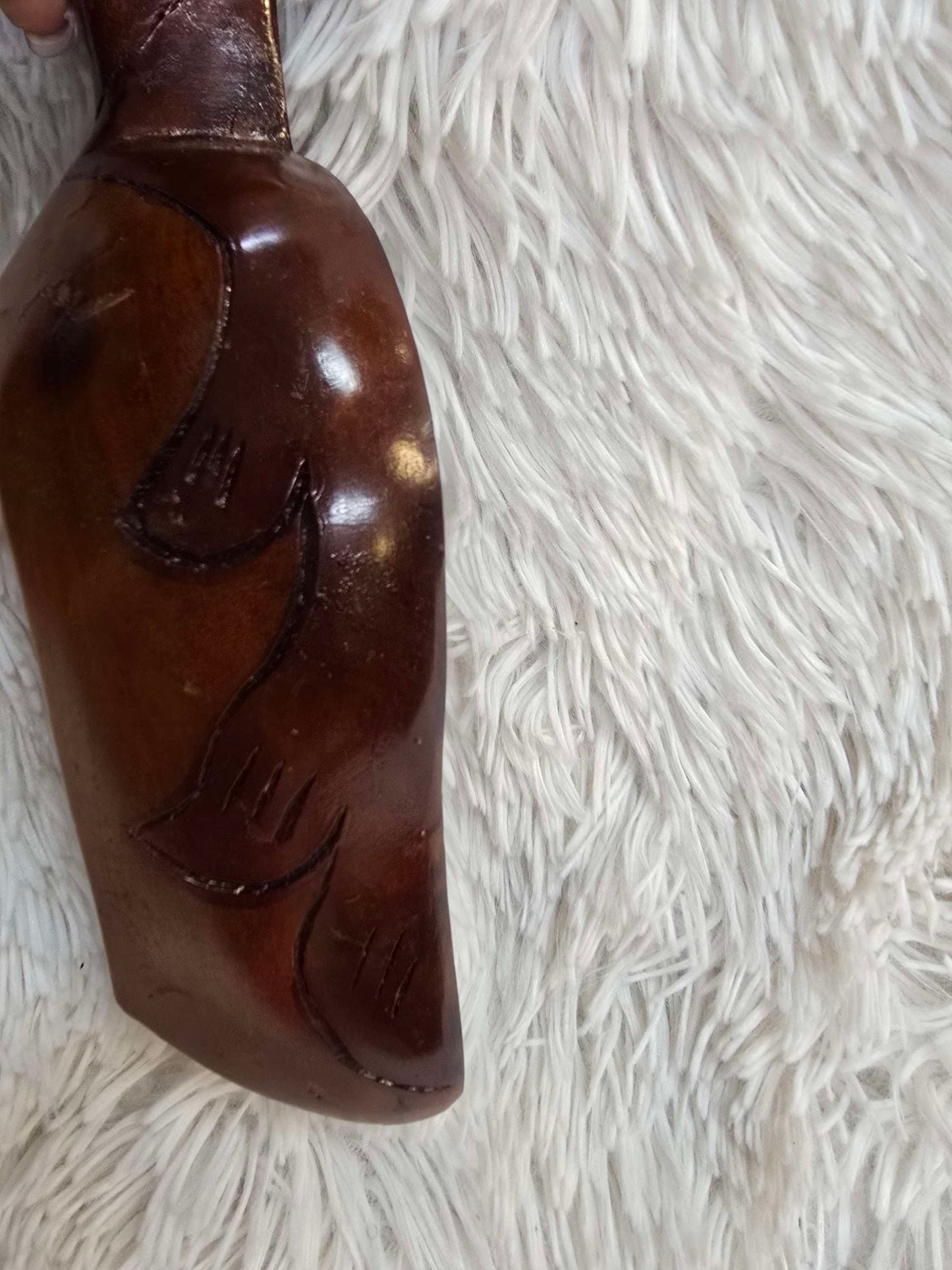 Hand carved wooden dish image 5