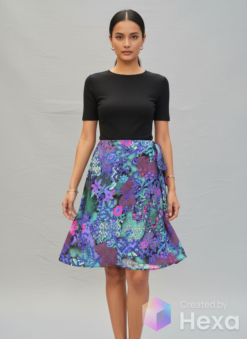 Bonjoir wrap around skirt size S image 1