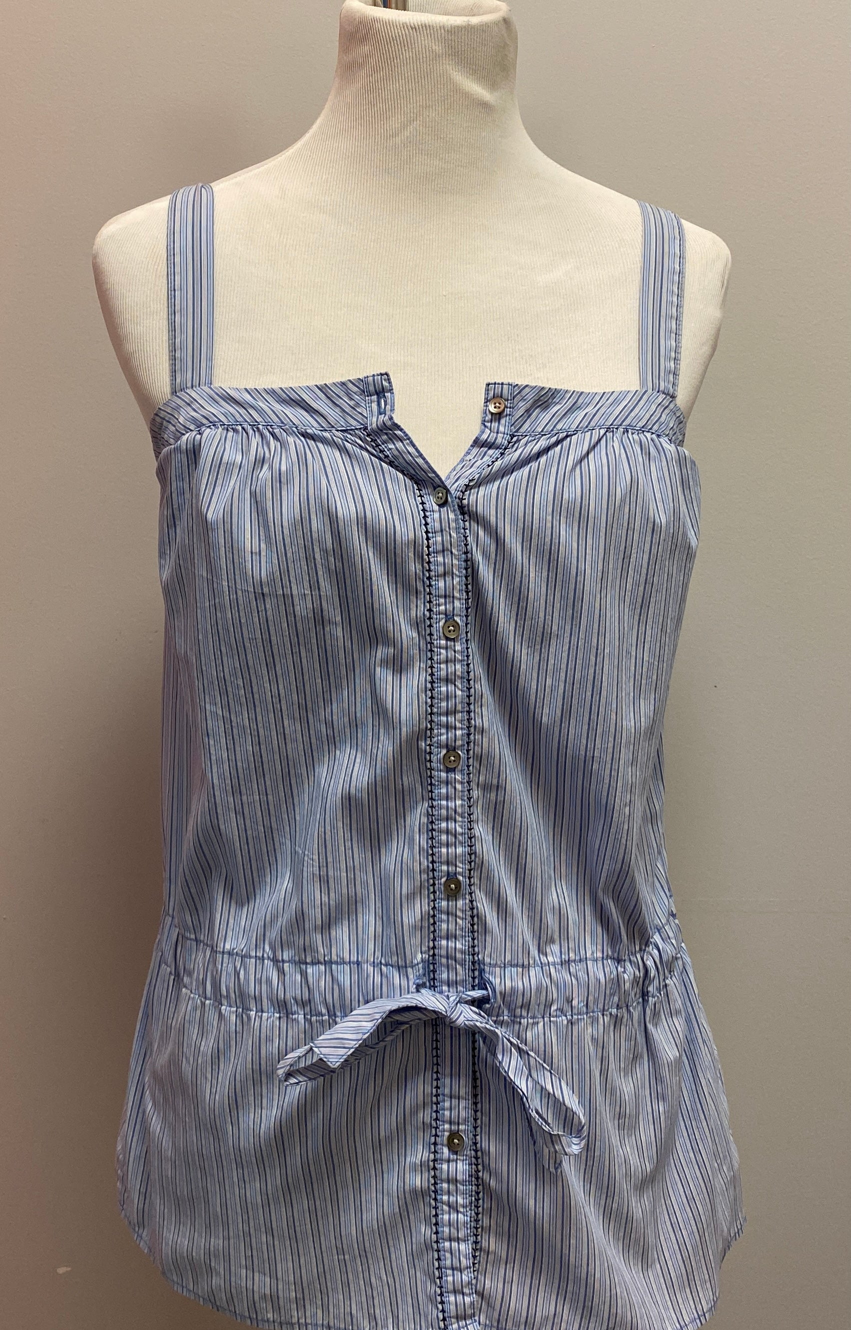 Calvin Klein  Blue striped Top (XS) image 0