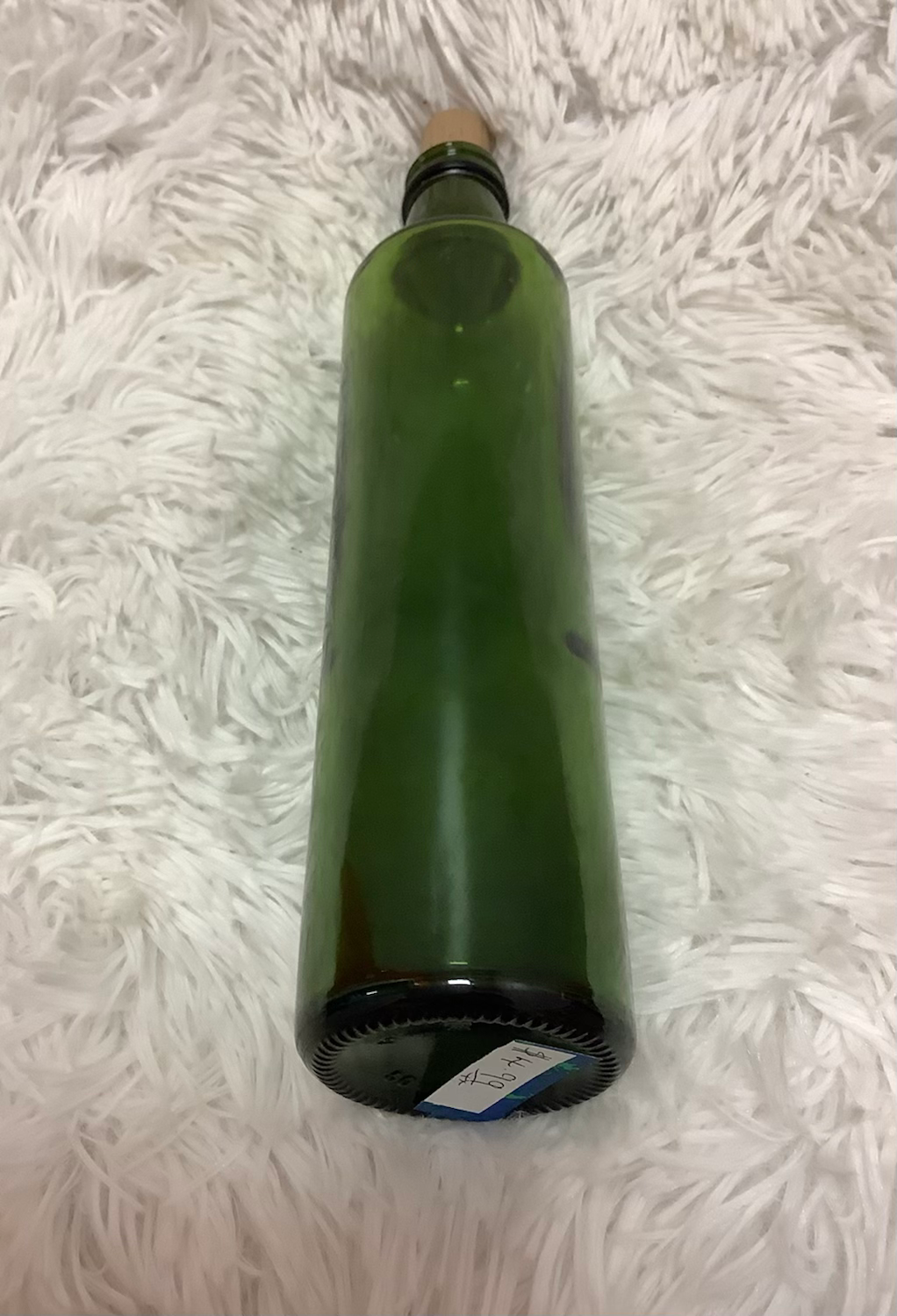 Straight side dark green bottle image 3