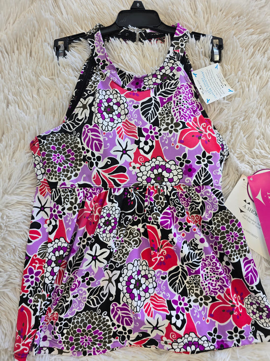 A sure fit women pink top/swimwear size 8 image 0