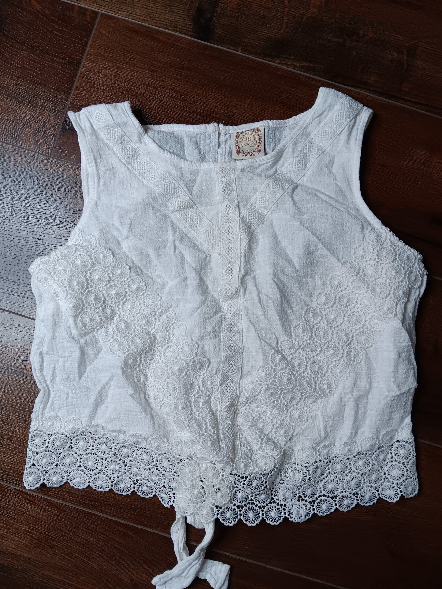 Girl white blouse size Large image 0